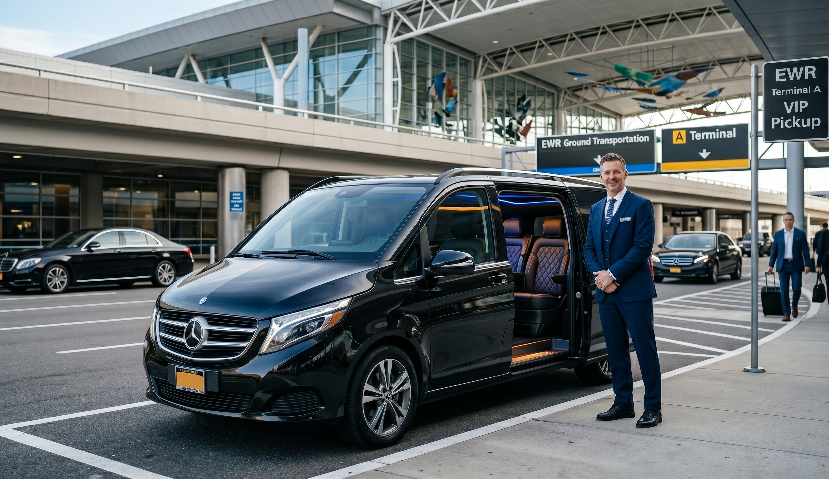 Private Newark Airport Transfer to Manhattan with 105-Minute Wait