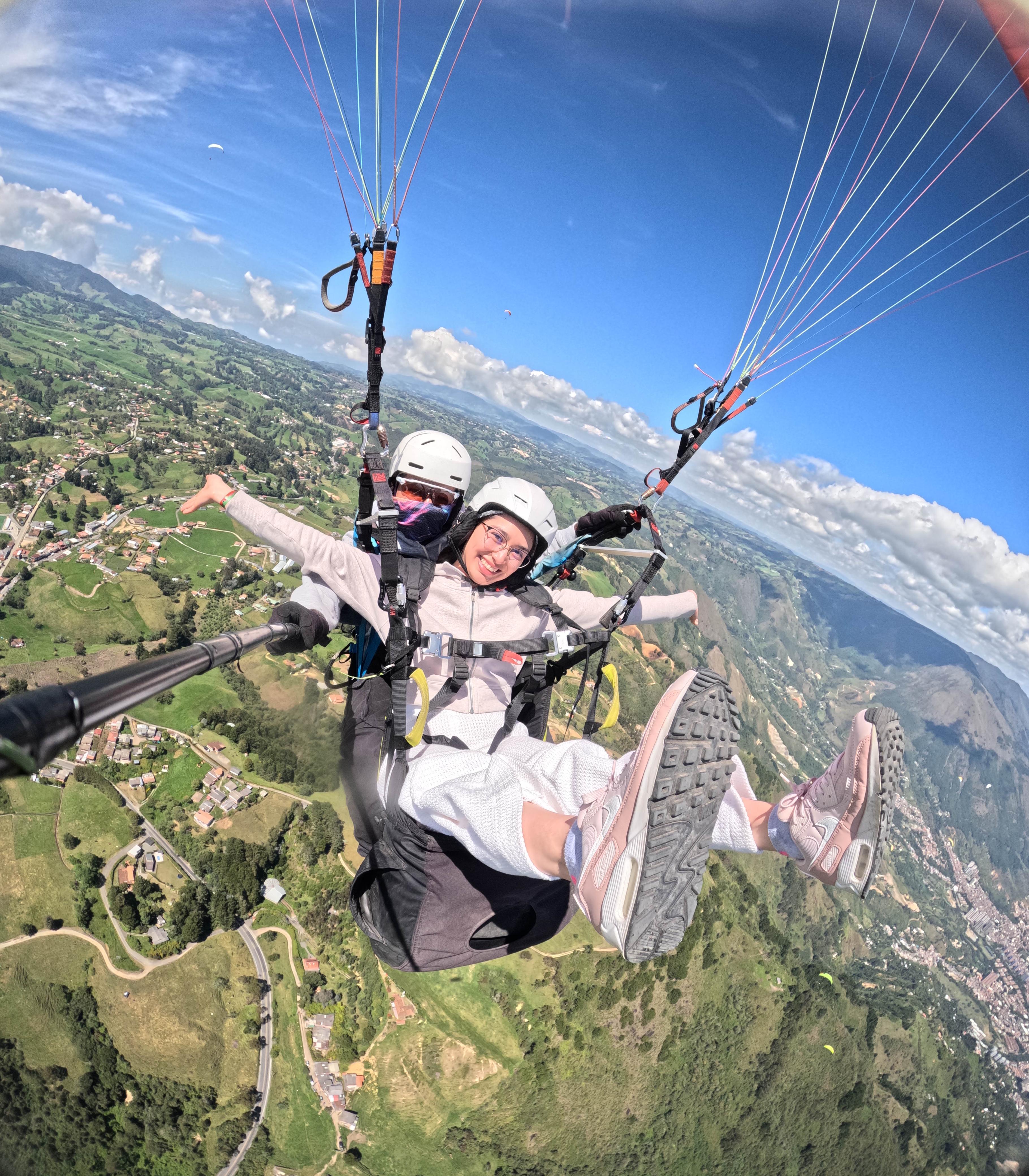 Medellín Tandem Paragliding Flight with Photos & Video