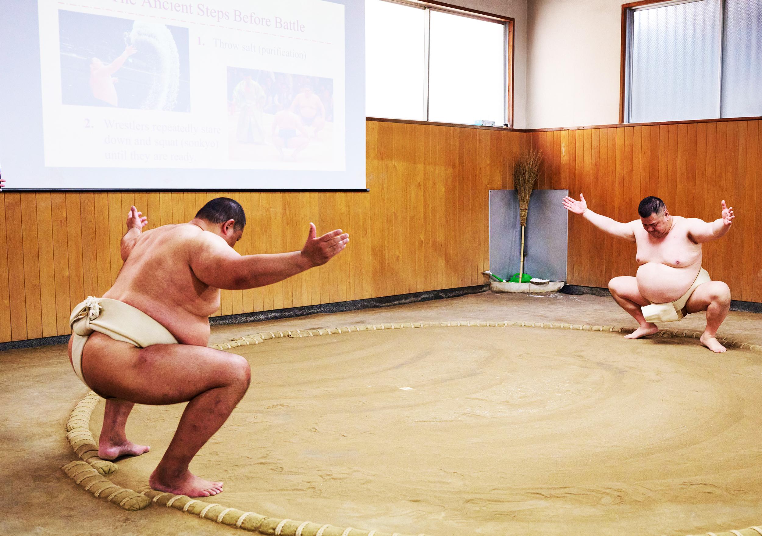 Osaka Sumo Show: Live Match, Rituals & Audience Challenge