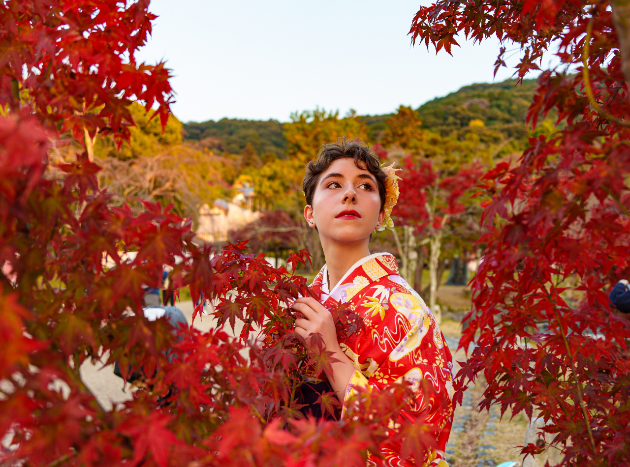 Kyoto: Vestimenta Tradicional com Kimono e Sessão de Fotos Privada