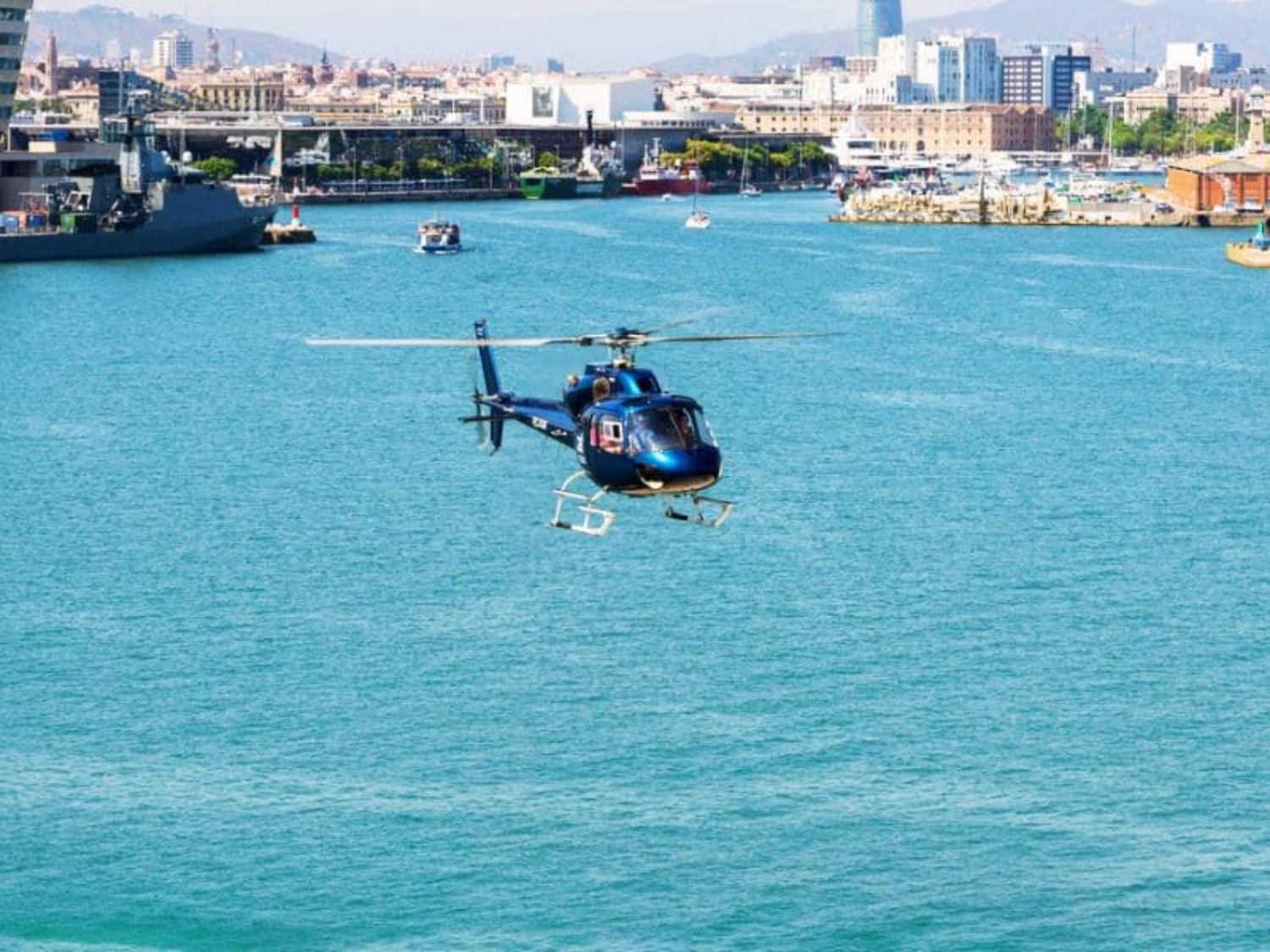 Barcelona helicopter tour — aerial views over the city and Mediterranean coast — image 5