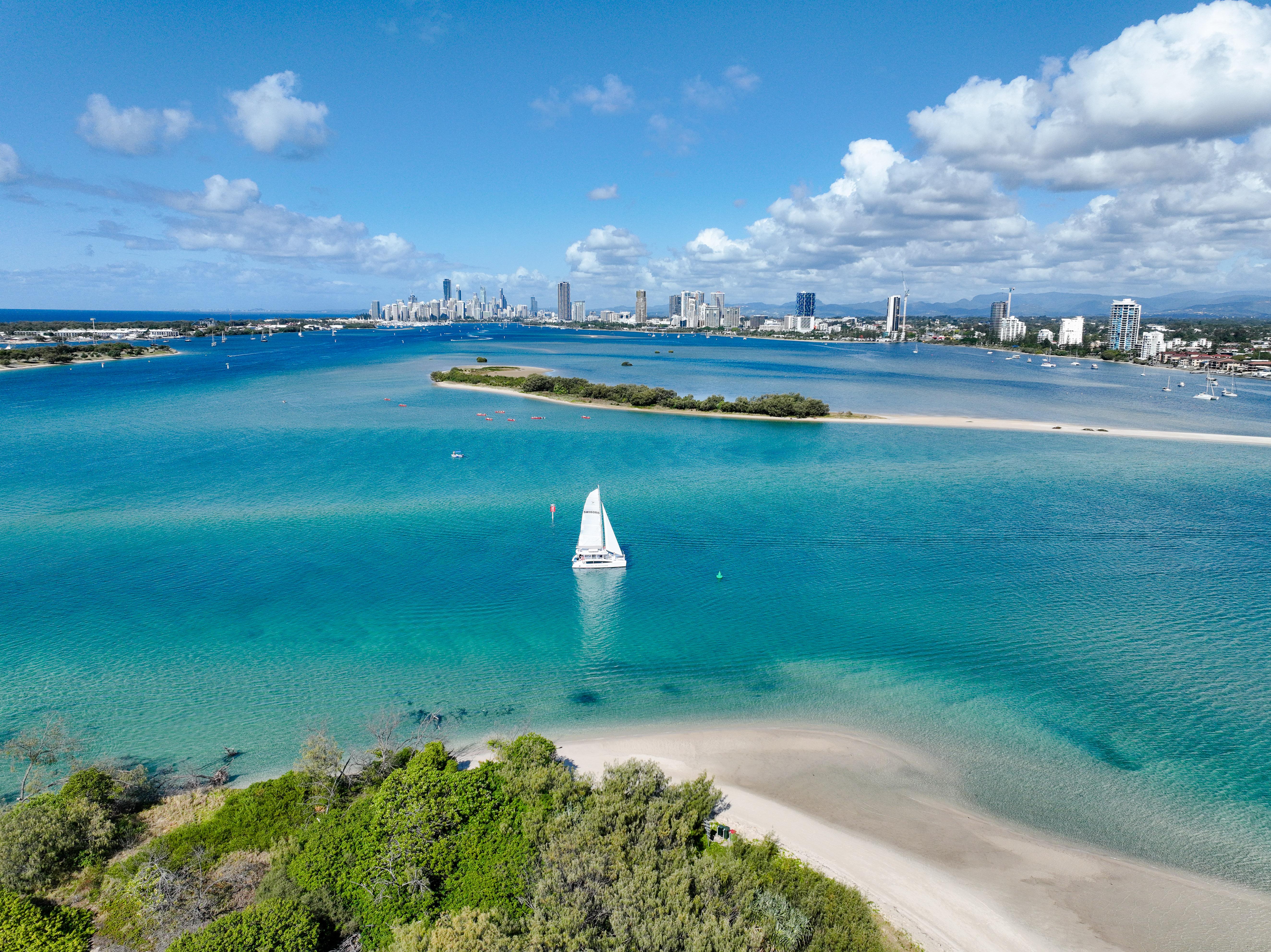 Private Gold Coast Catamaran with Island Lunch