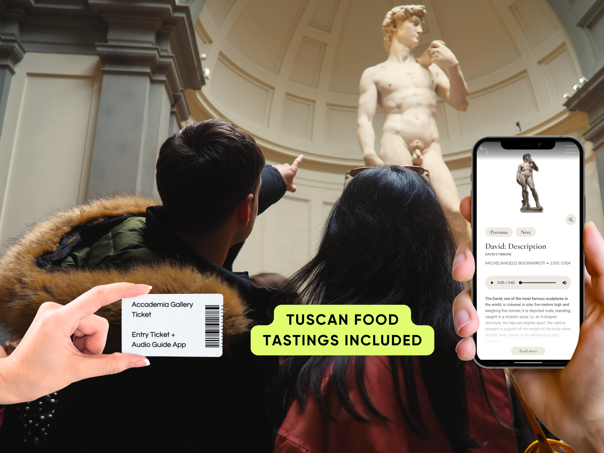 Florence: Michelangelo's David Timed Ticket & Audio App