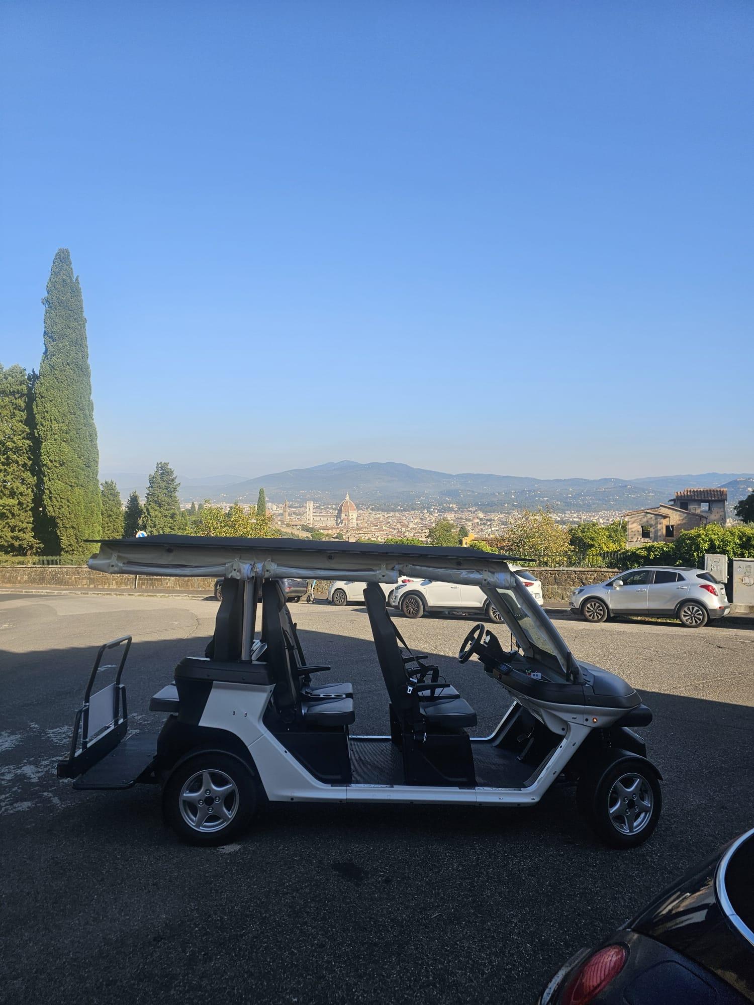 Golf Cart Tour Florence Hills and Michelangelo Square