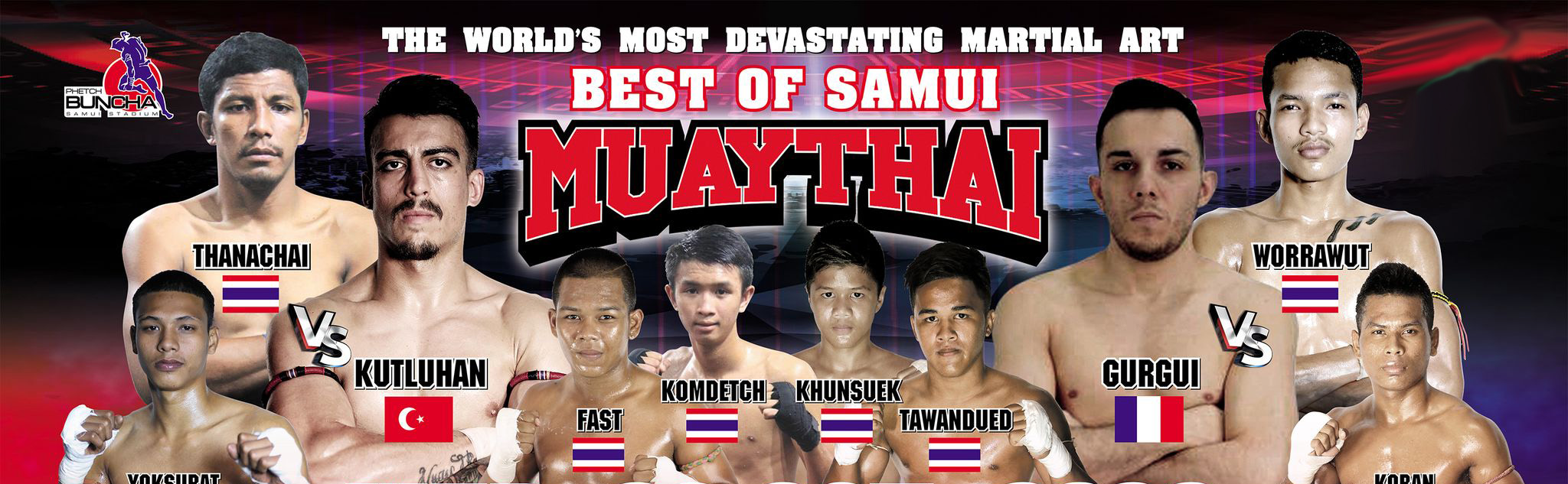 Phetch Buncha Muay Thai Stadium Tickets, Koh Samui