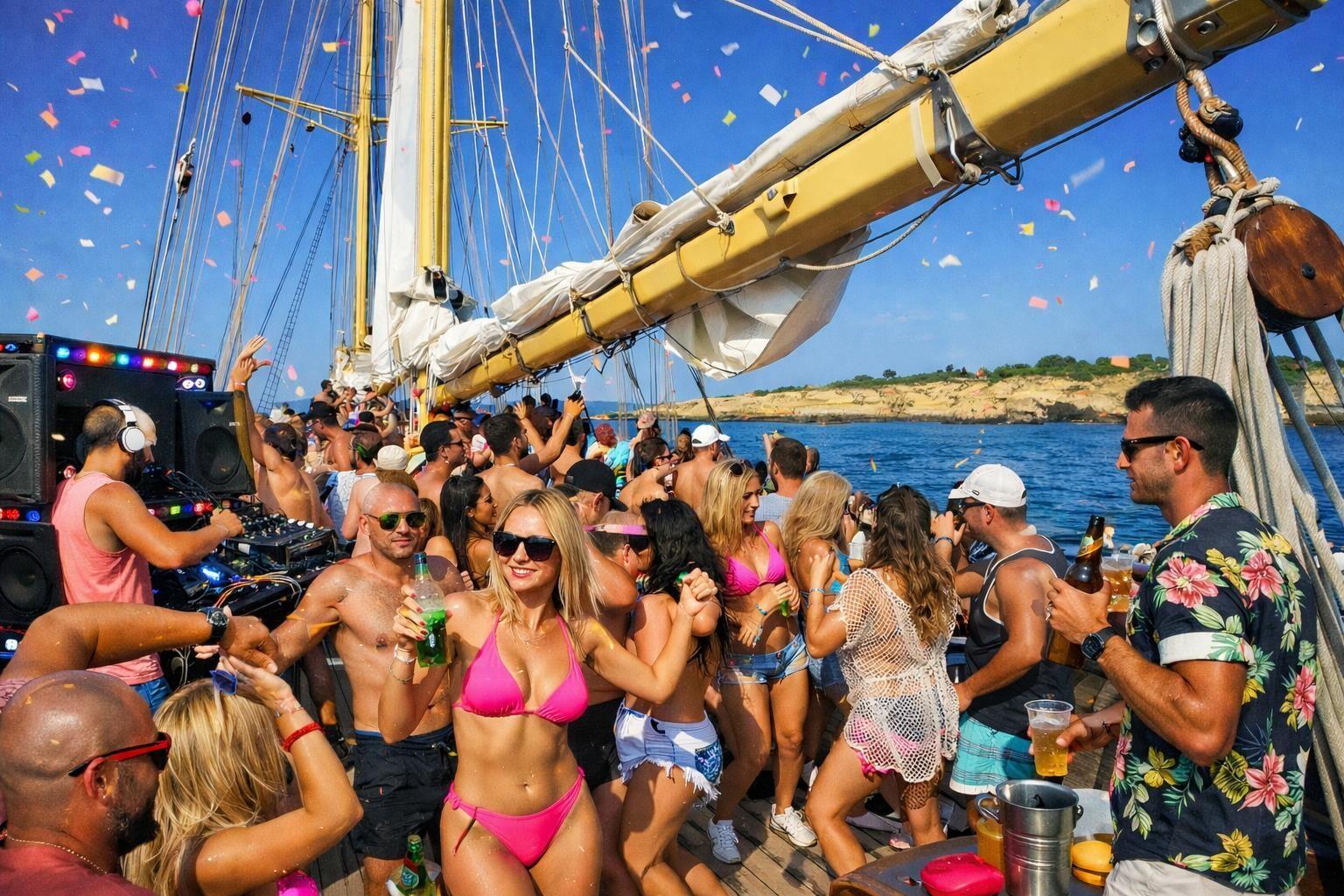 Vilamoura Sunset Boat Party with DJ & Open Bar