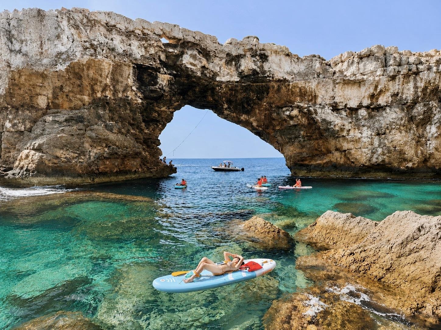 Stand-Up Paddle & Snorkel to Es Pontàs Rock Arch