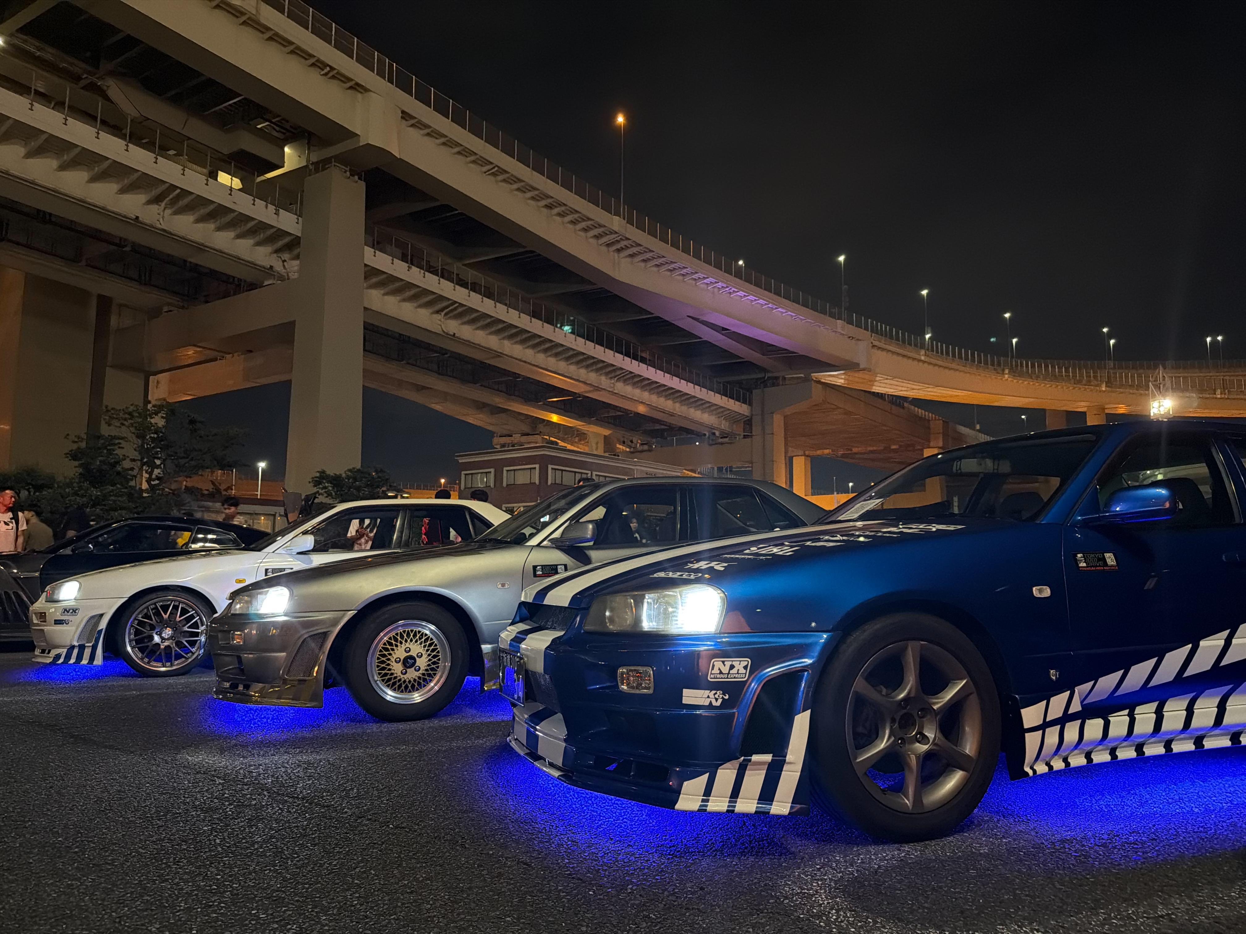Tokyo Private R34 Skyline JDM Drive & Daikoku Car Meet
