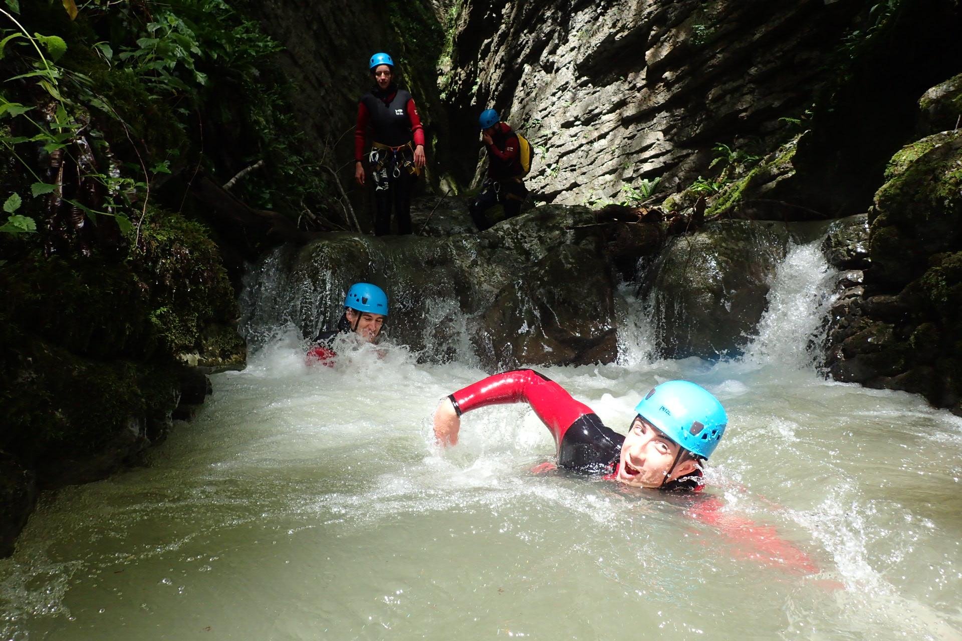 Angon Canyon Canyoning near Lake Annecy
