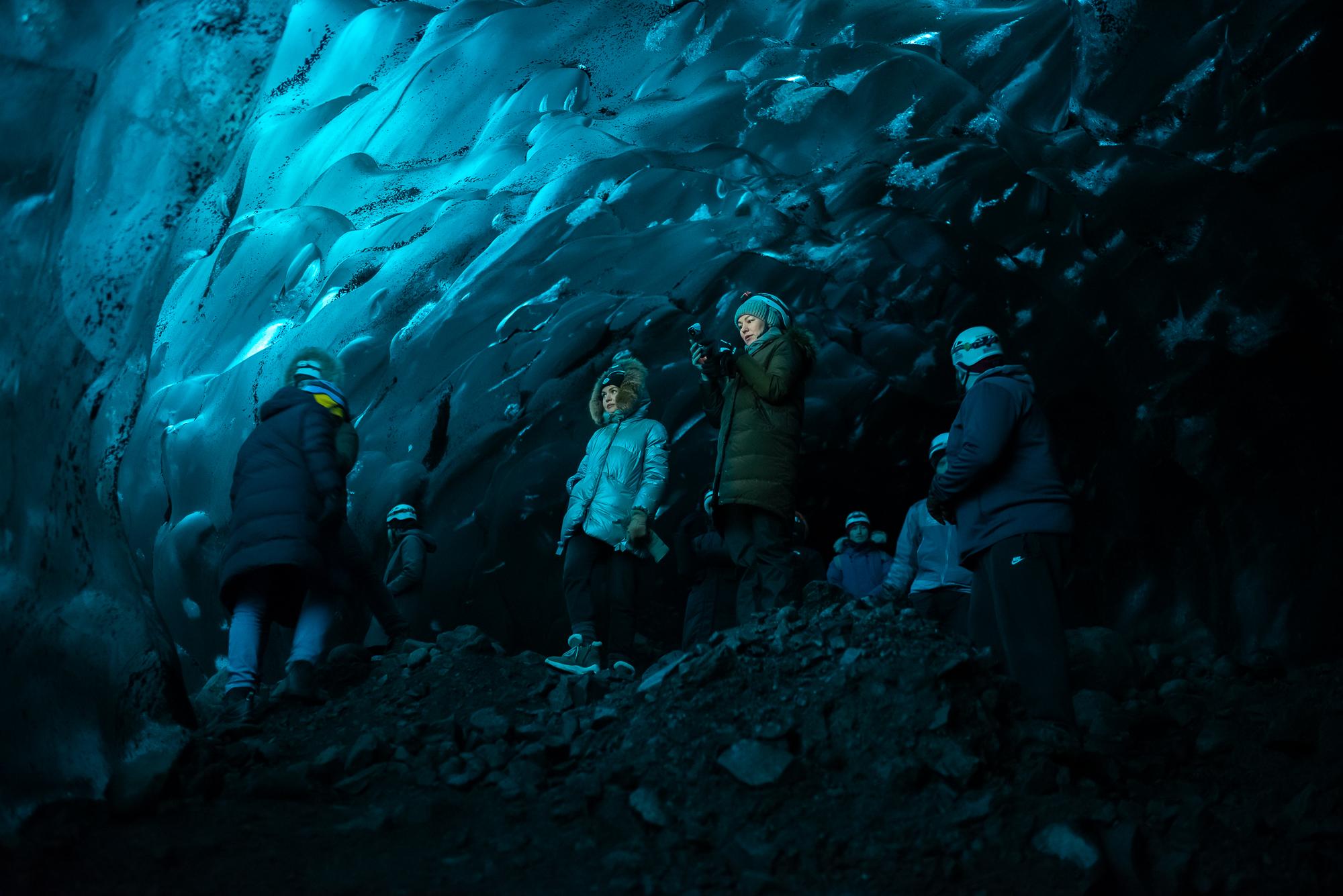 From Jökulsárlón: Vatnajökull Glacier Blue Ice Cave Tour
