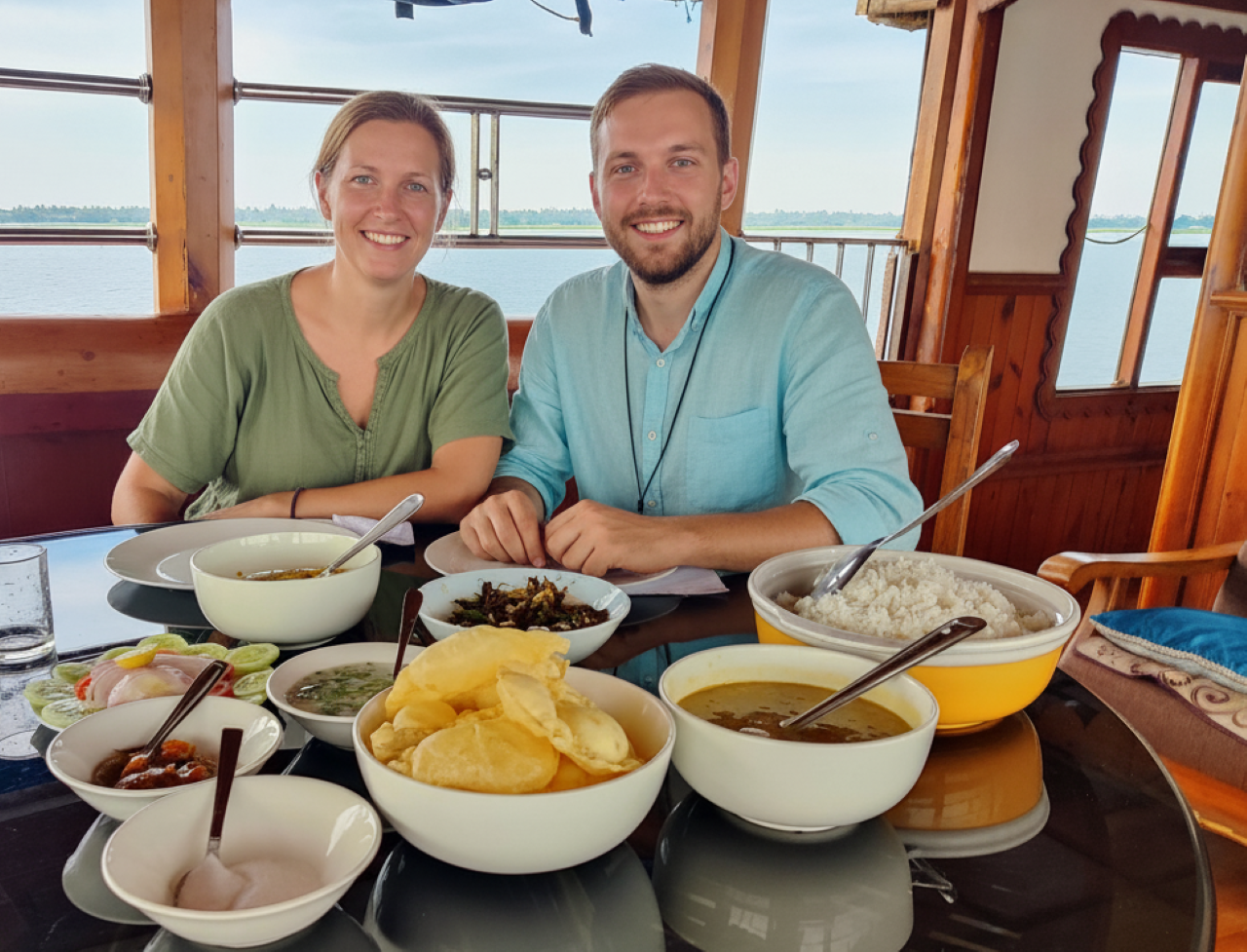 Alleppey Overnight Houseboat Experience with Traditional Meals