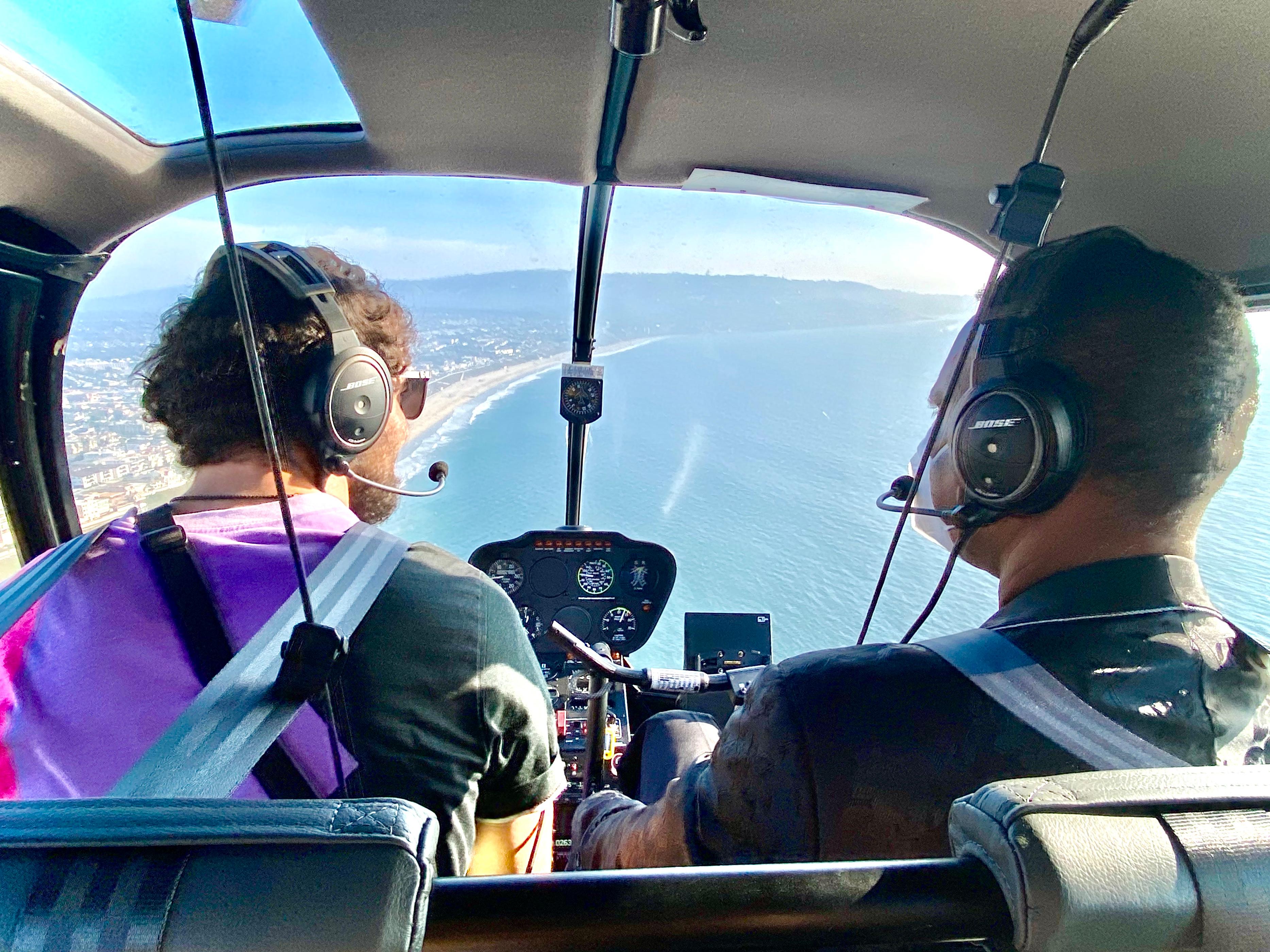 Long Beach Coastal Helicopter Flight