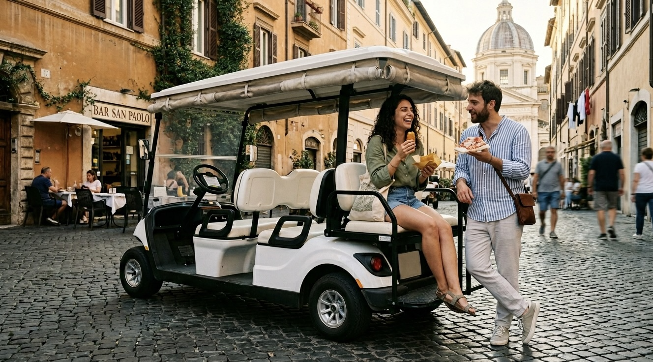 Rome in Love: Private Golf Cart Tour with Food Experience Included - 2026 (Verified Reviews)