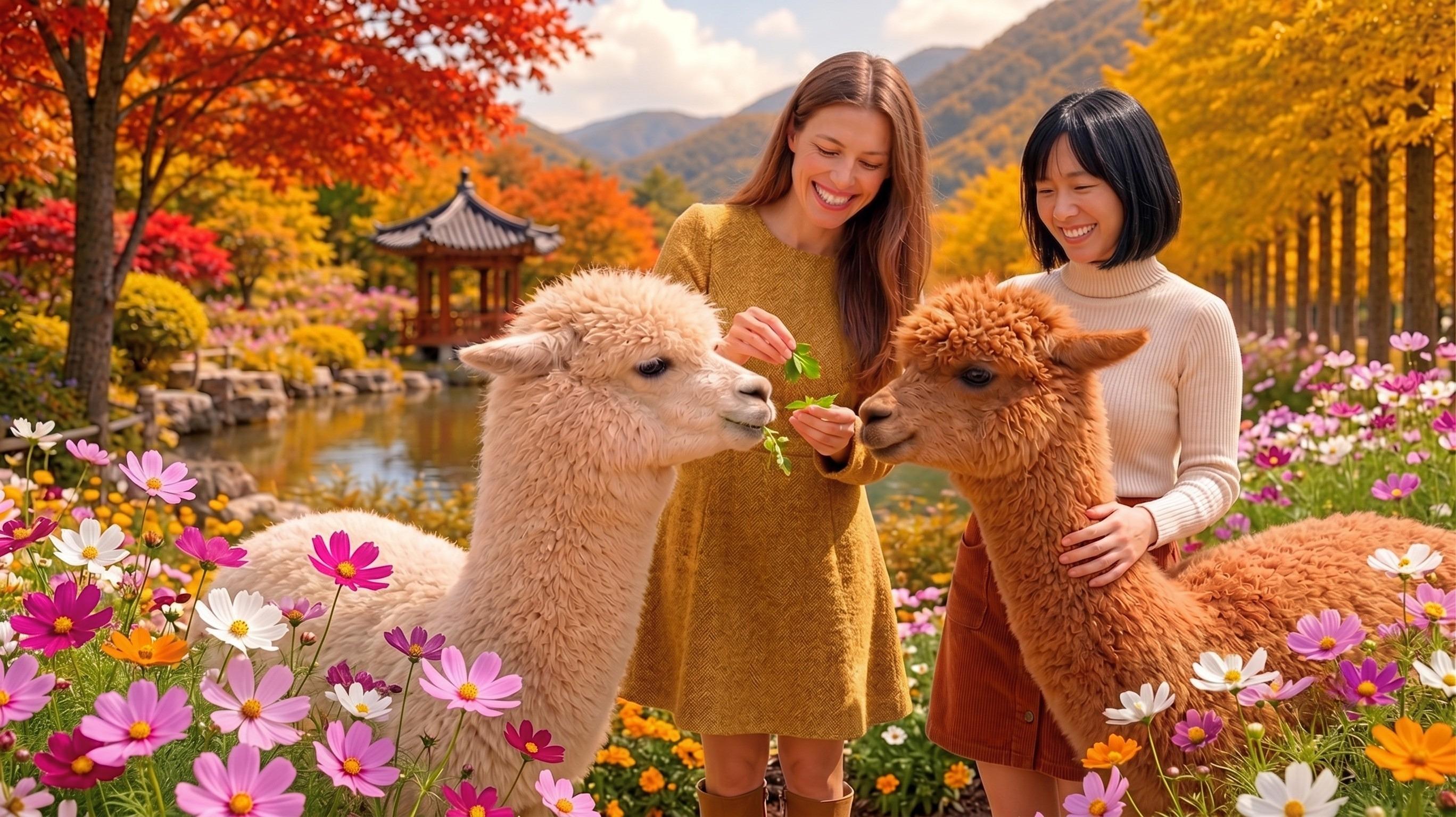 Alpaca World, Nami Island & Rail Bike or Garden Day Tour from Seoul