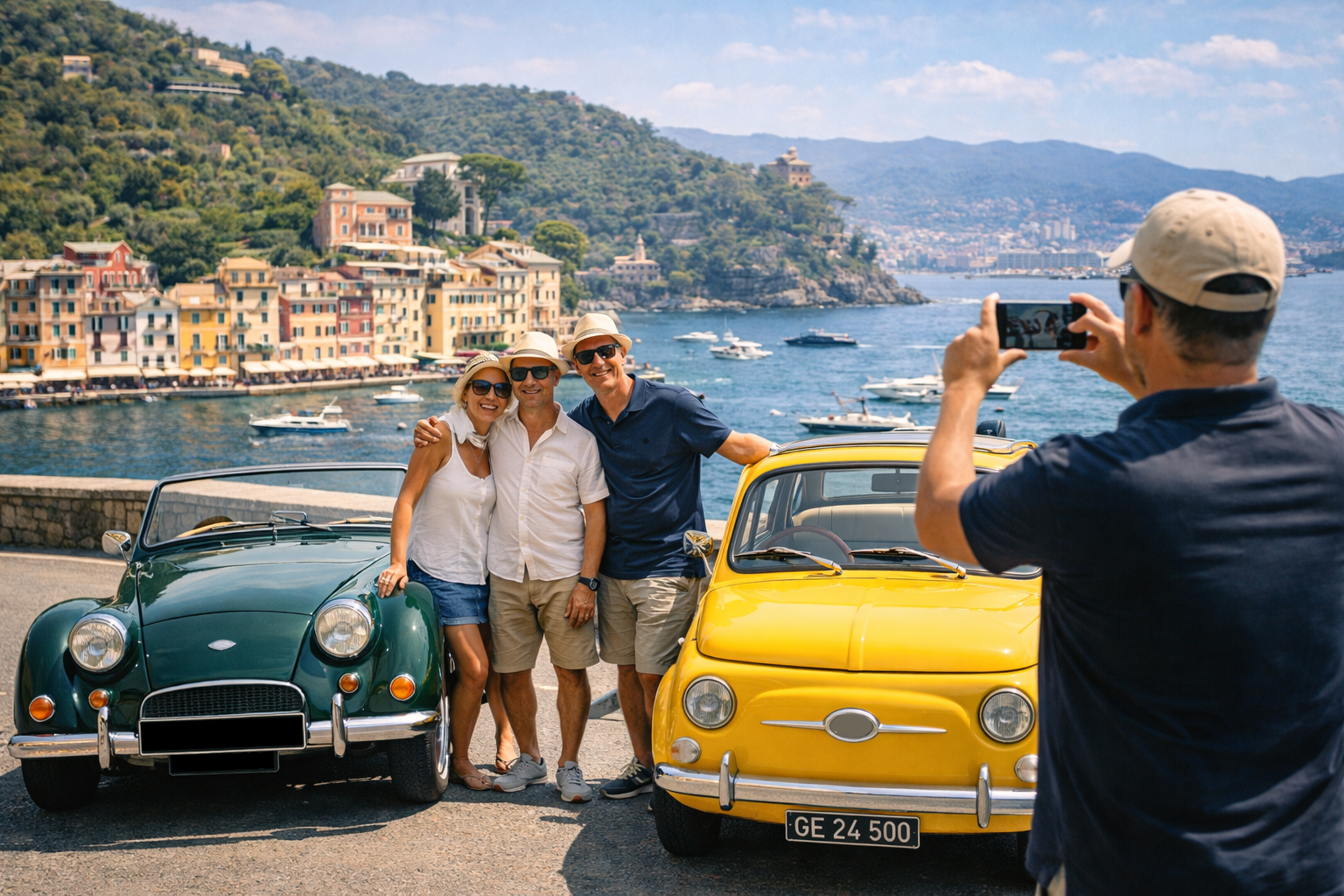Private Vintage Car Tour to Portofino from Genoa