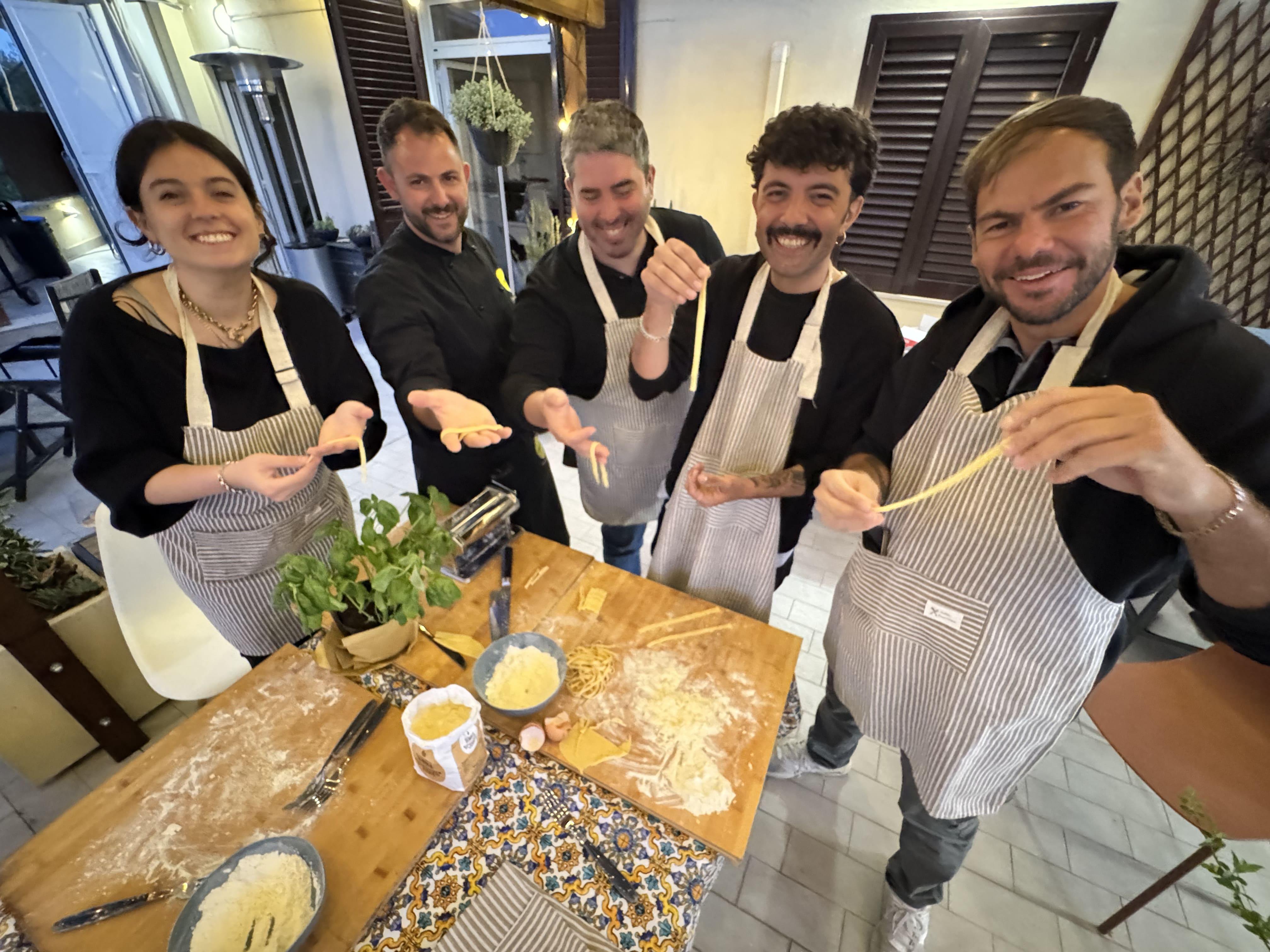Vatican-Area Rooftop Pasta Workshop with Chef