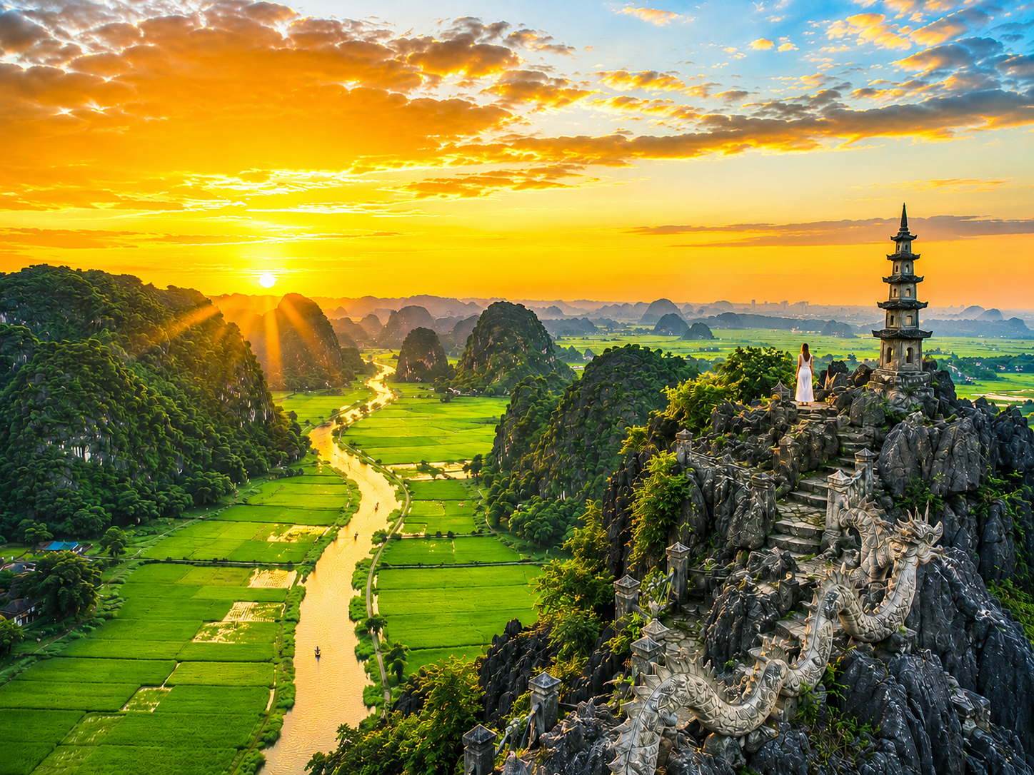 Ninh Binh Countryside Tour: Vintage Jeep, Caves, and Temples