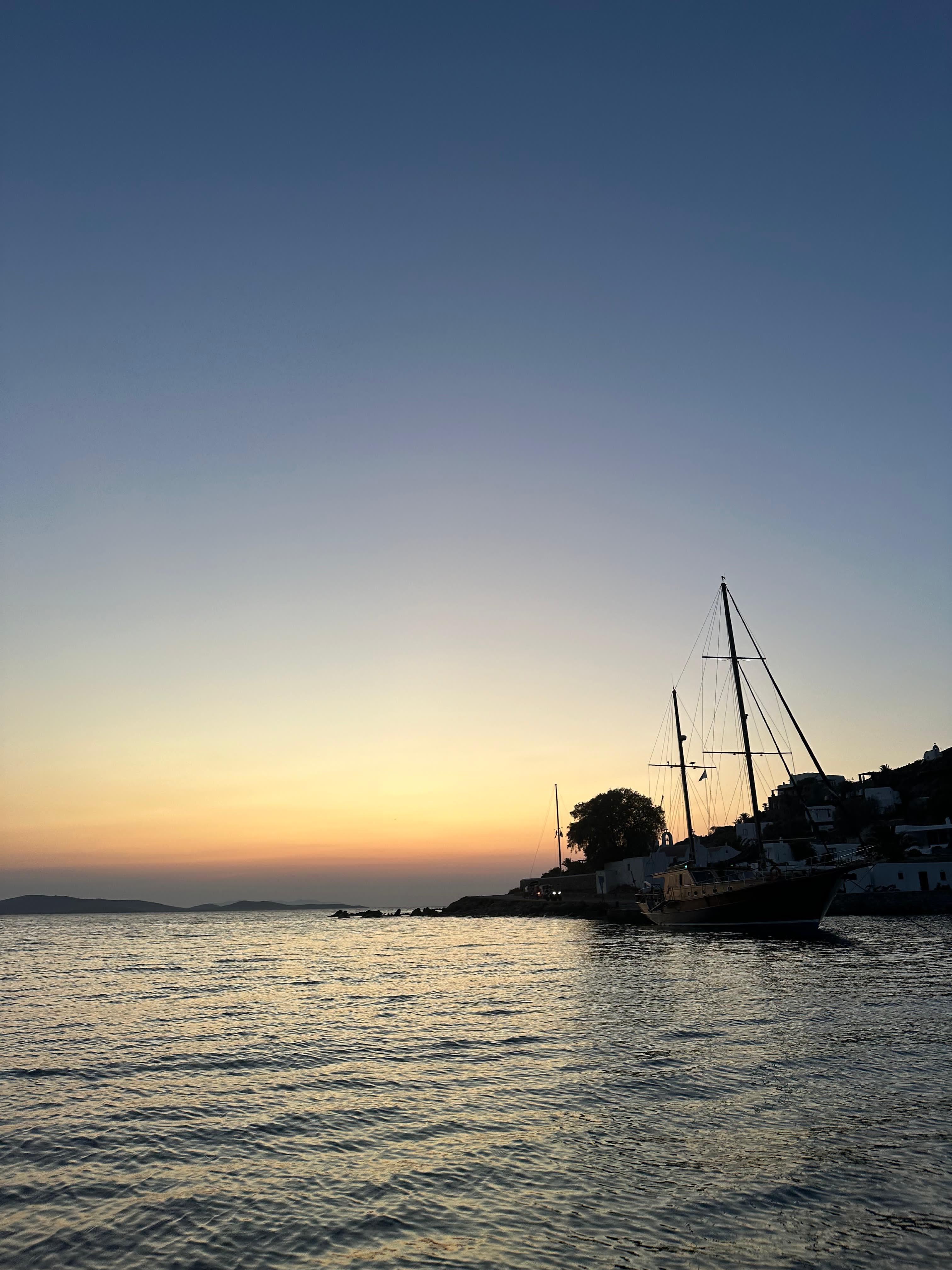 Mykonos Sunset Coastal Cruise with Dinner & Drinks