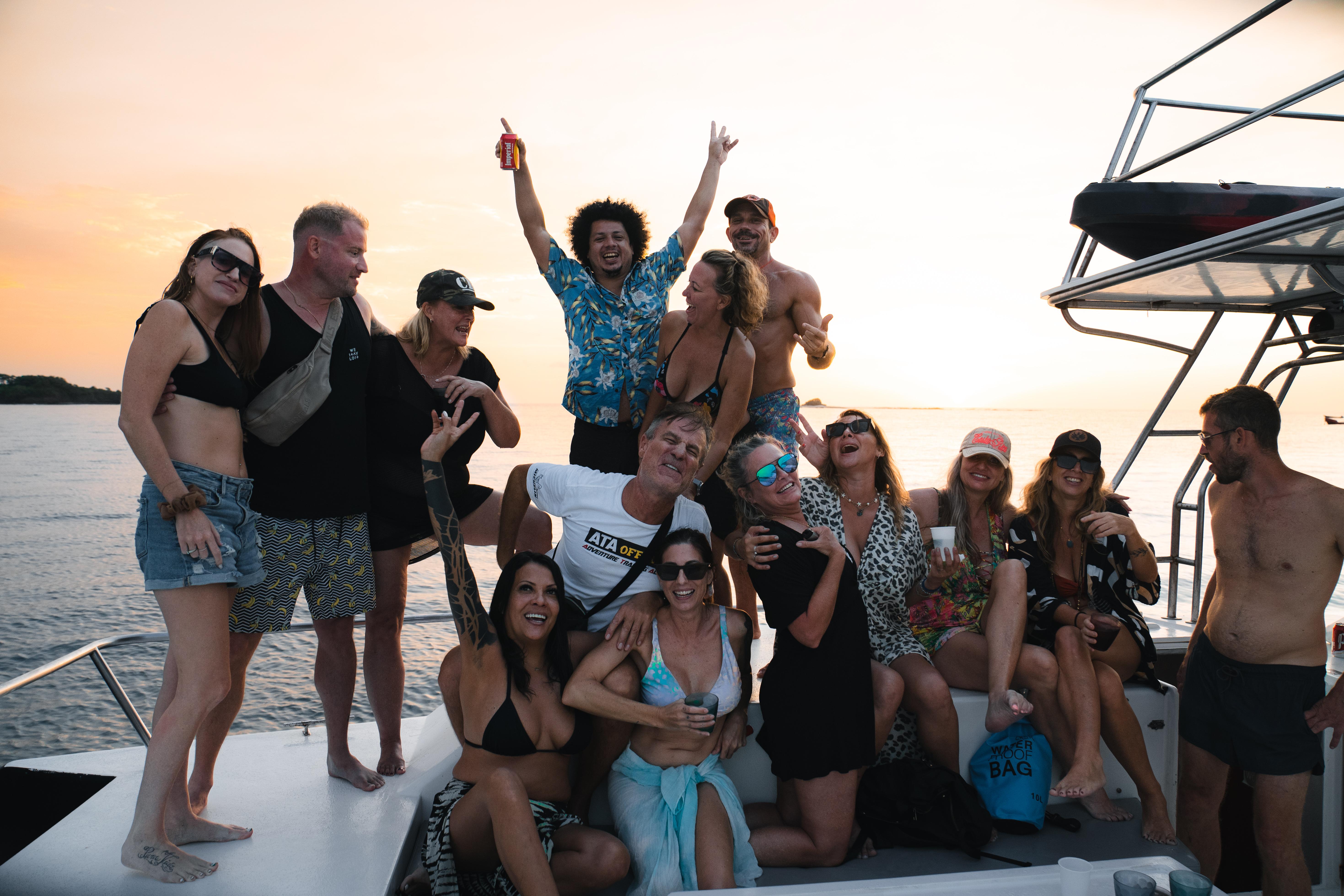 Tamarindo Sunset Catamaran Pacific Lounge