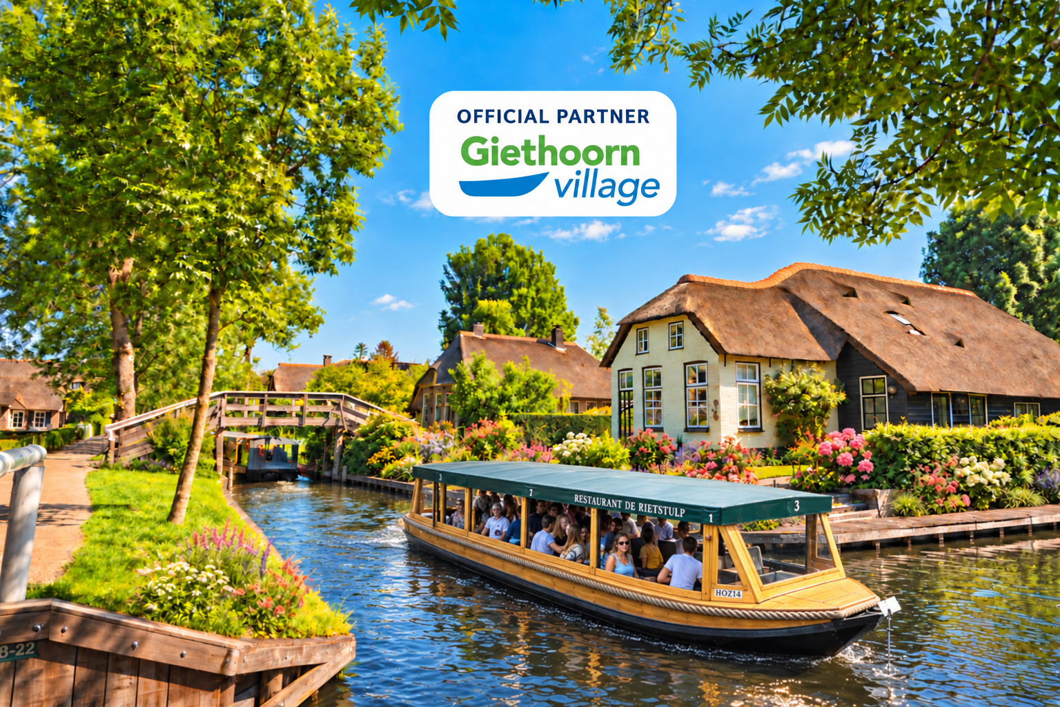 Giethoorn Village & Canal Cruise Day Trip
