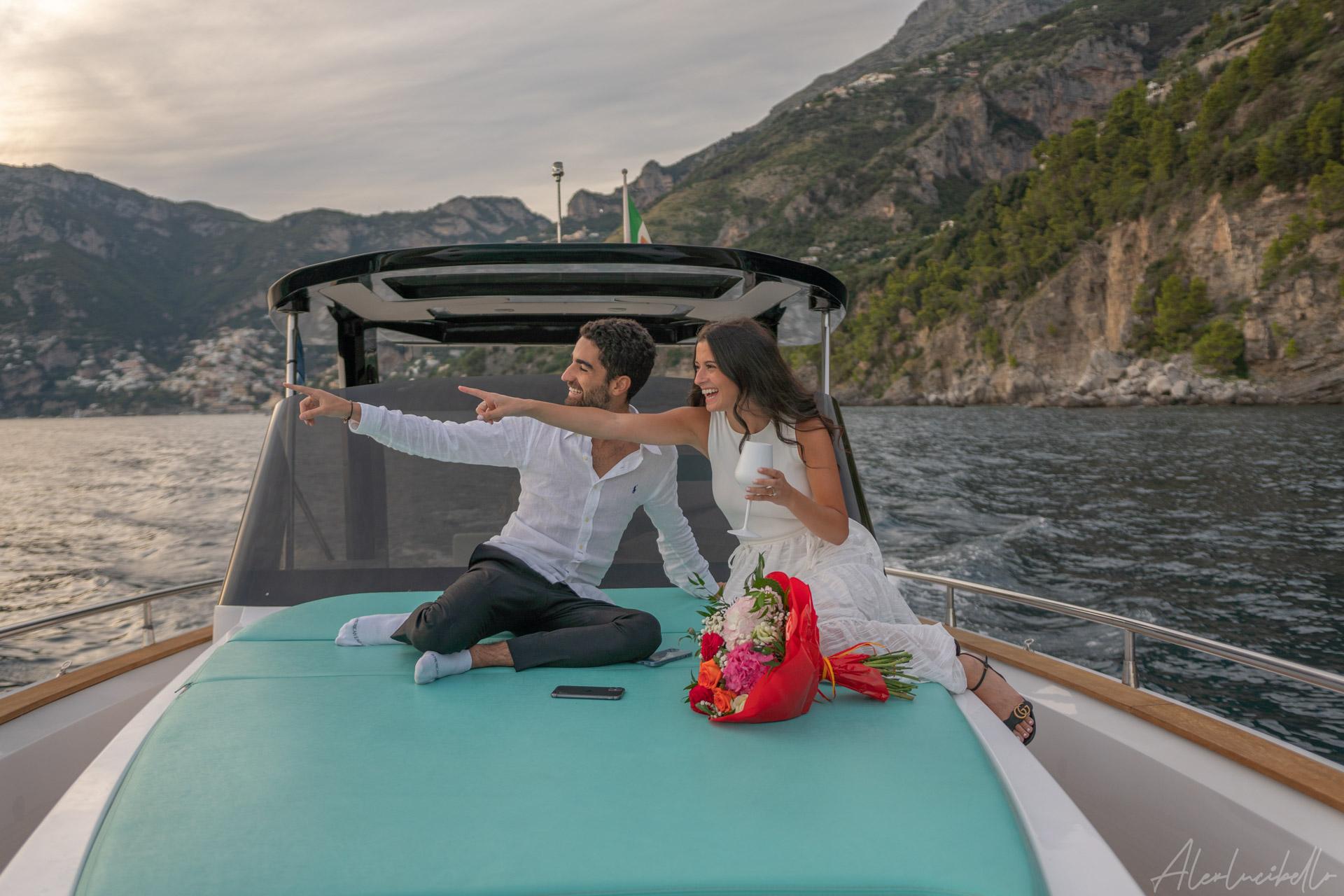 Positano Sunset Coastal Cruise with Prosecco