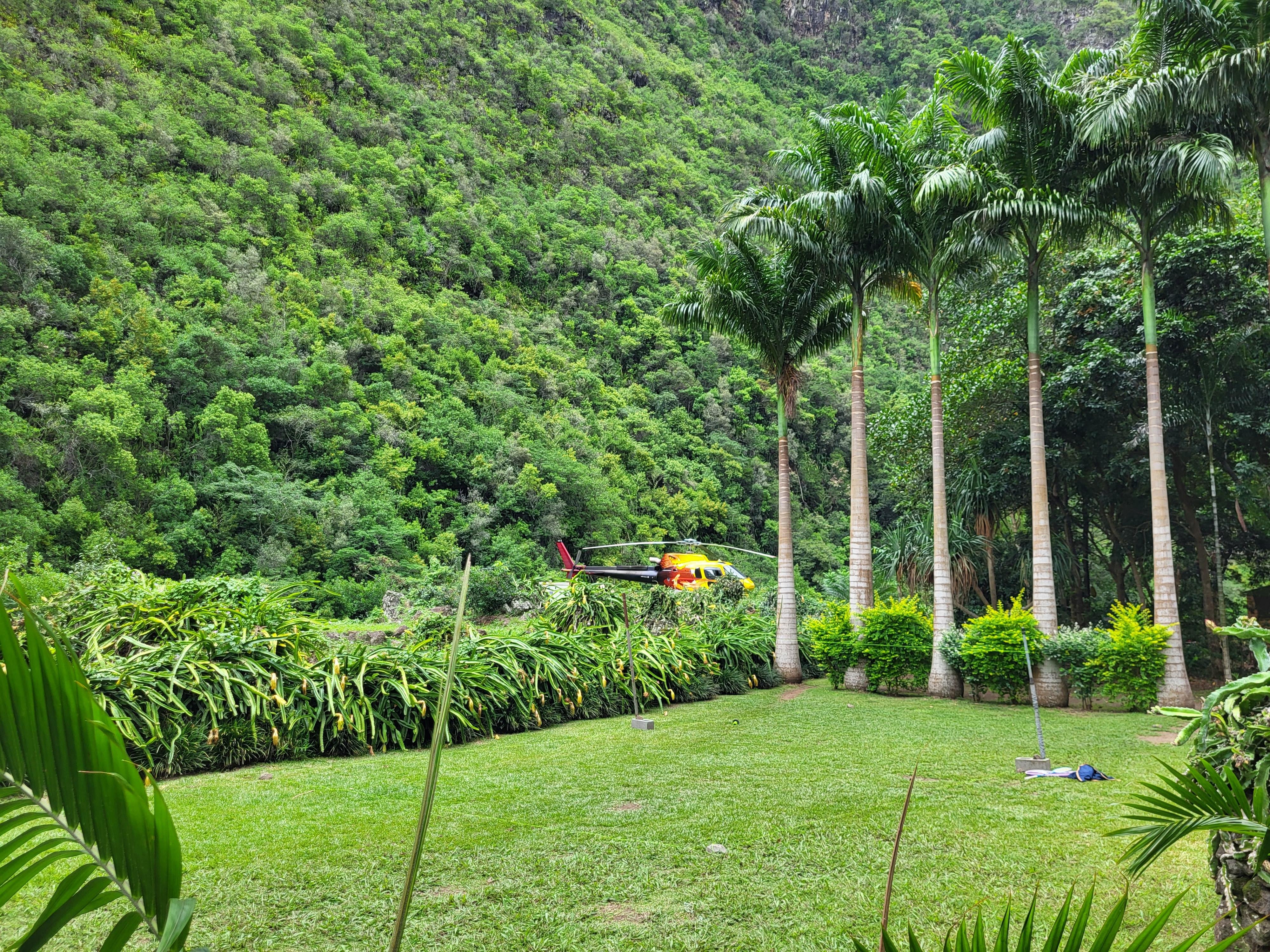 Réunion Waterfalls & Cirques Helicopter Tour with Creole Lunch