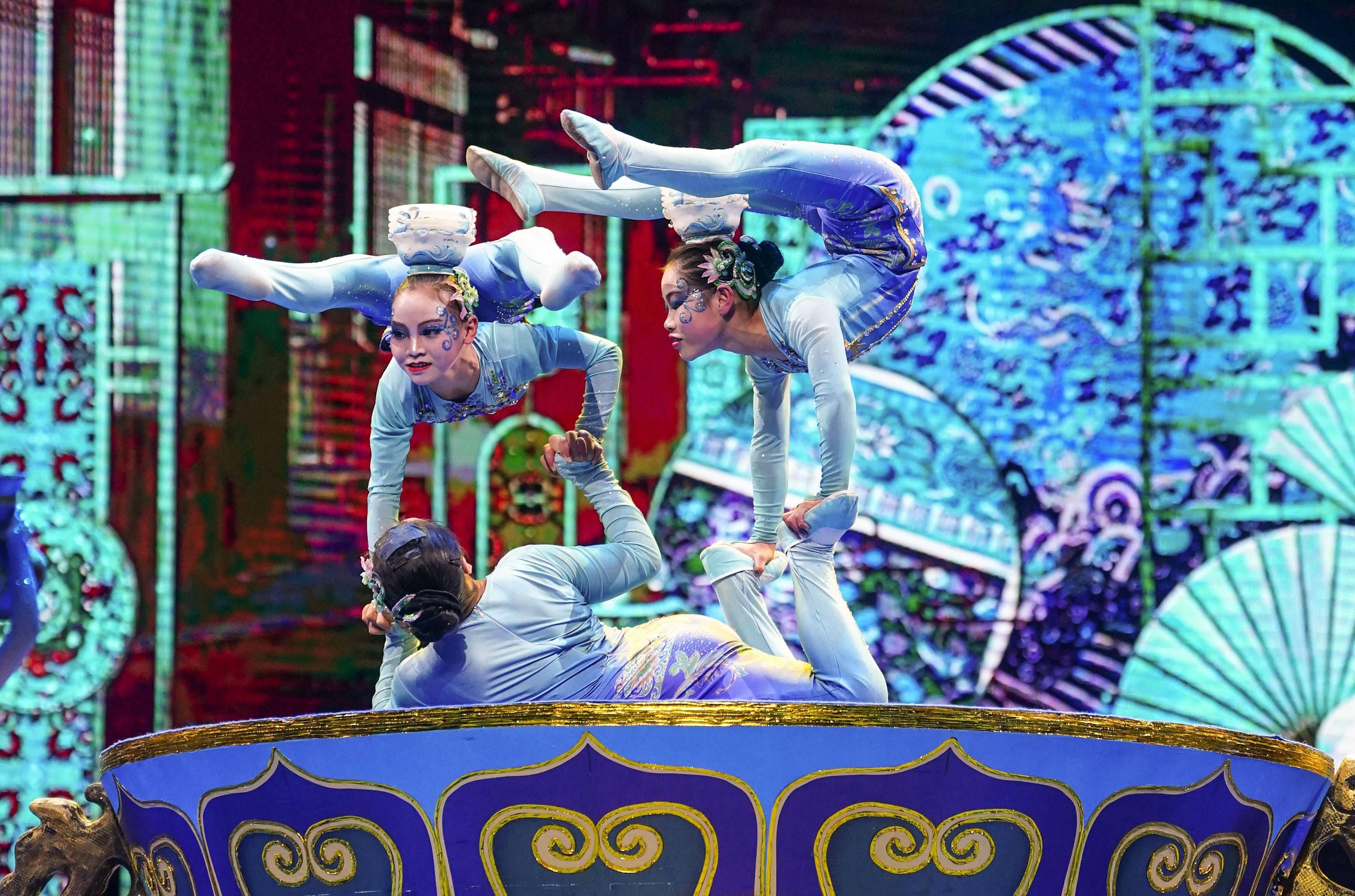 Red Theater Acrobatic Performance with Hotel Pickup