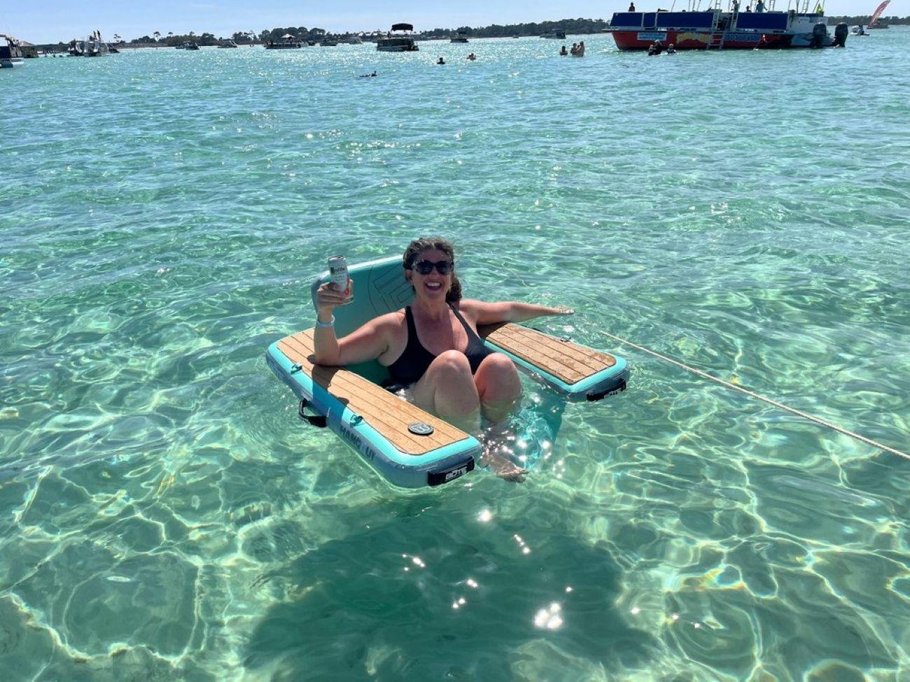 Crab Island Pontoon Boat Adventure from Destin Harbor