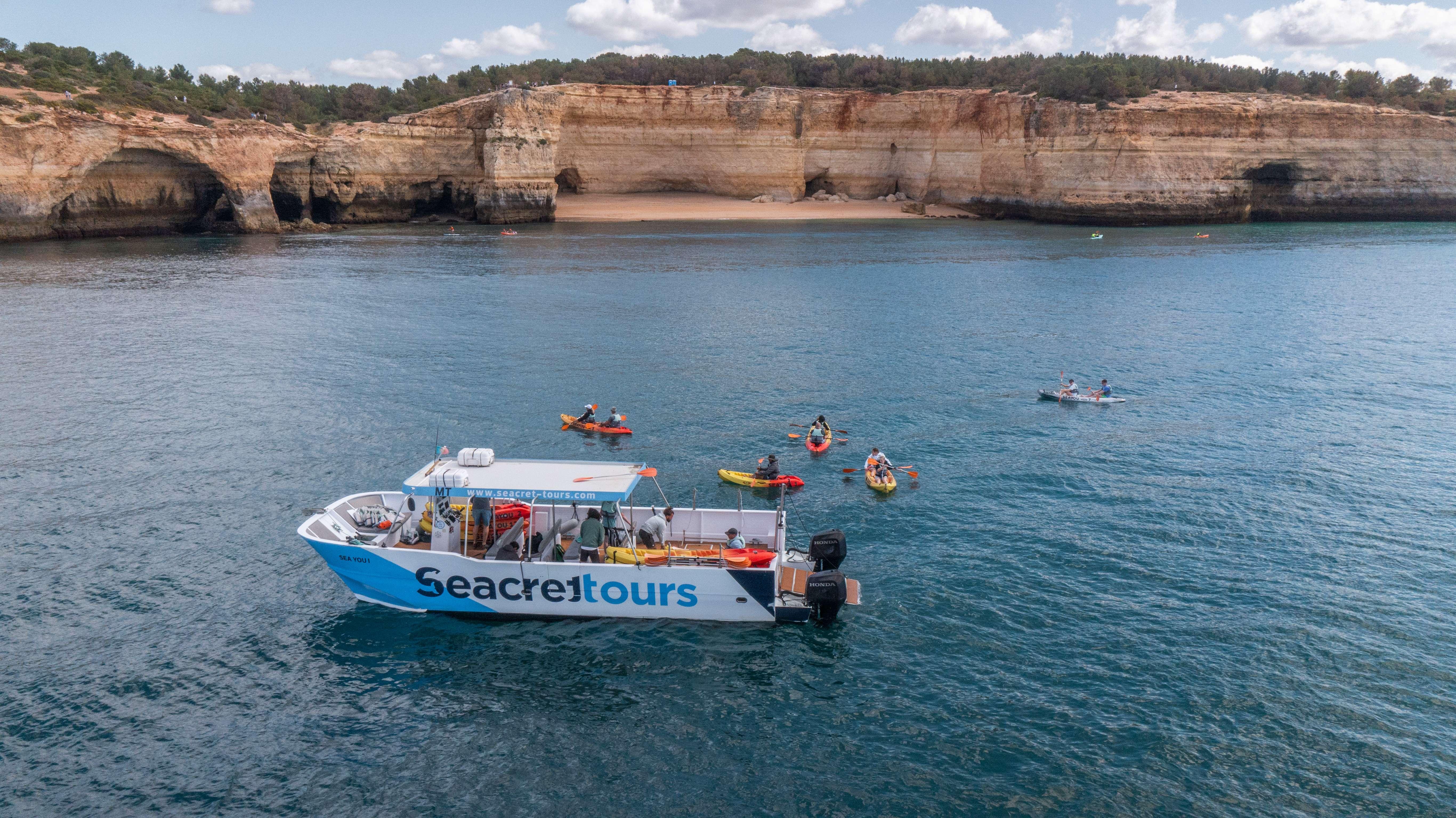Benagil Cave & Marinha Beach Kayak Tour from Albufeira