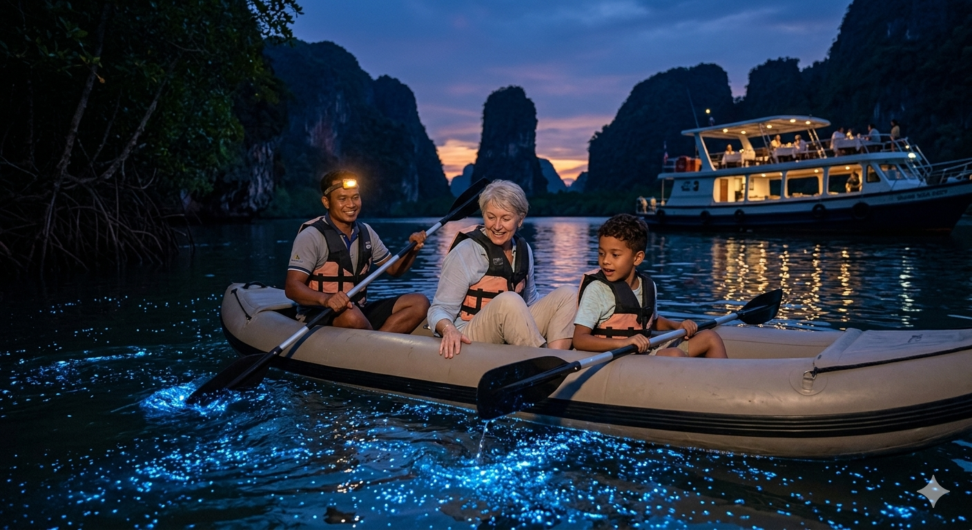 Phang Nga Bay Bioluminescent Plankton Canoe Day Trip from Phuket