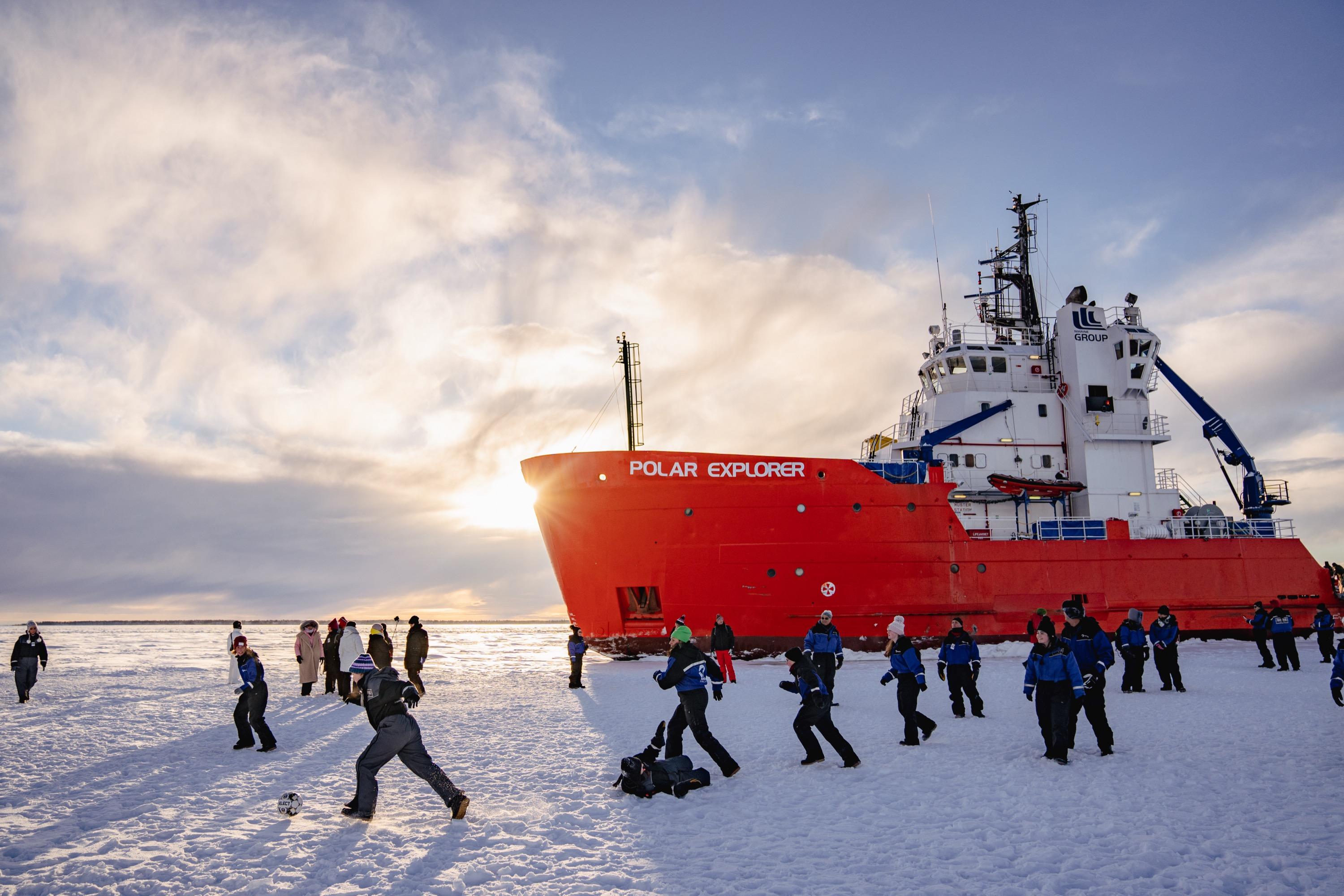 Arctic Icebreaker Cruise: Float & Walk on Frozen Sea