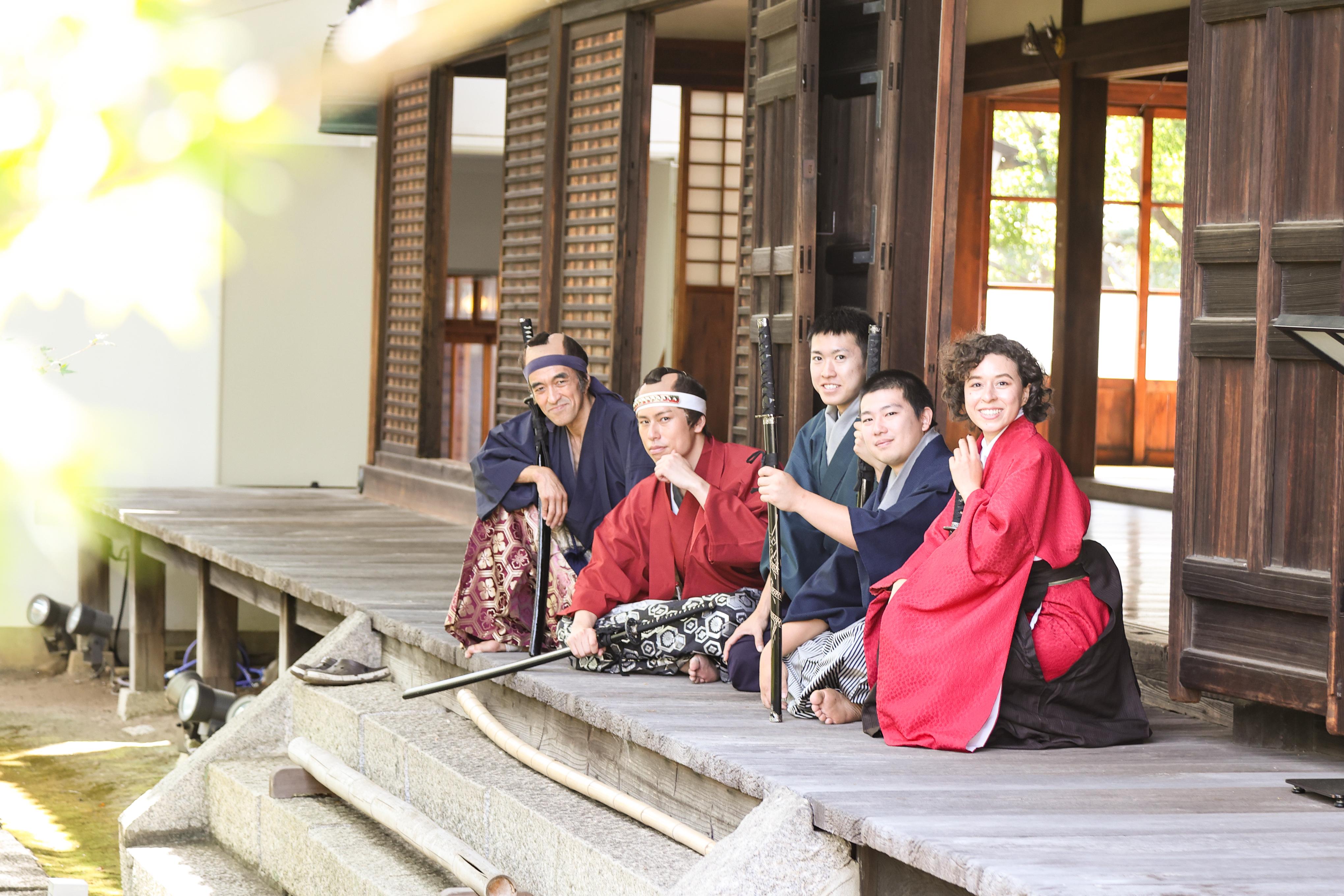 Kyoto Samurai & Kimono Experience at Myokaku-ji Temple