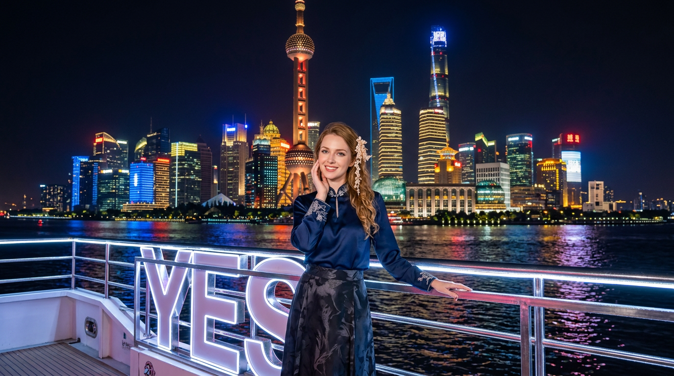 Huangpu River VIP Night Cruise with Guide & Bund Skyline Views