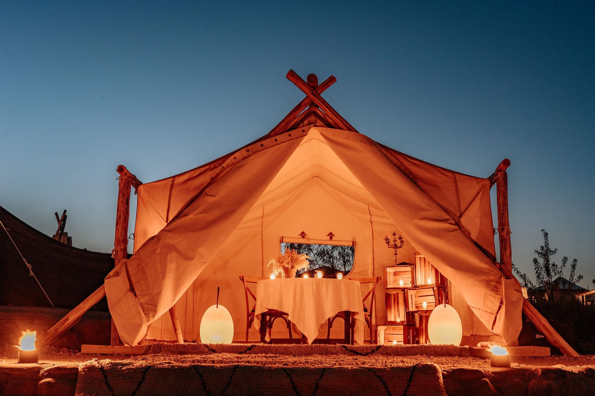 Agafay Desert Private Dinner with Live Music & Fire Show from Marrakech