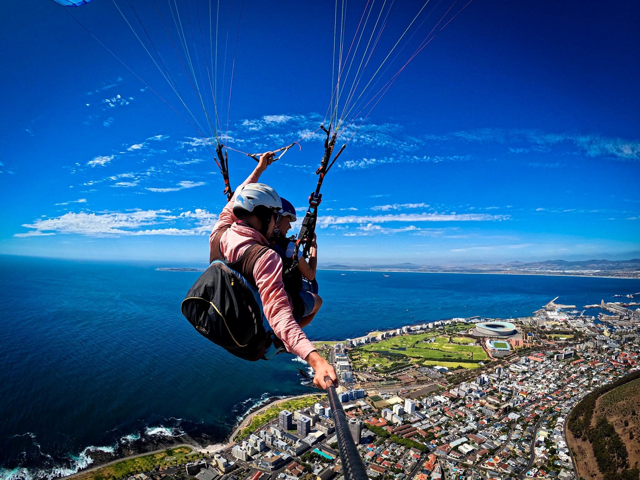 Cape Town Tandem Paragliding with Table Mountain Views