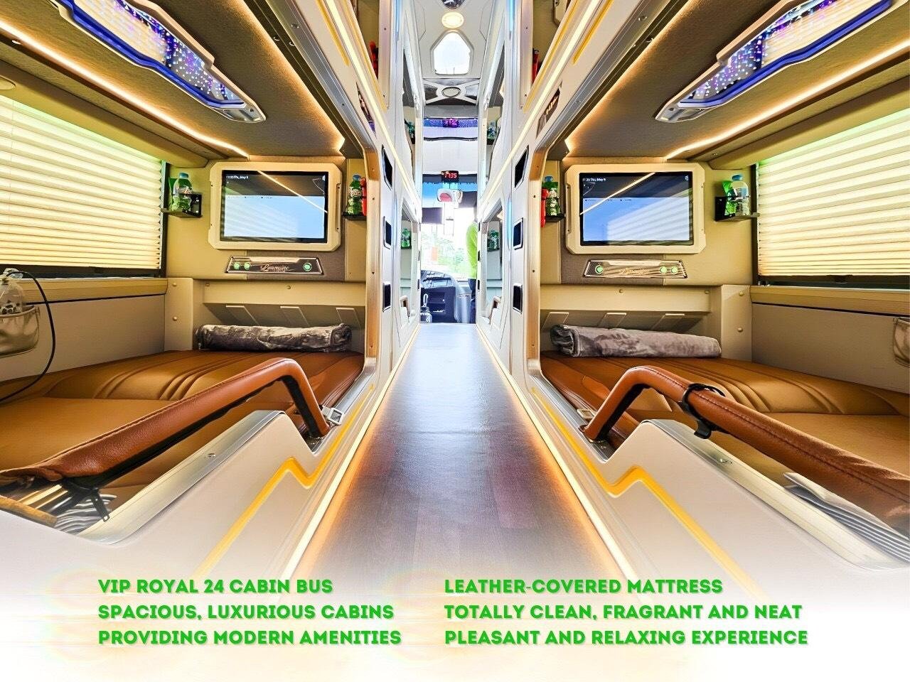 VIP Sleeper Bus Transfer: Hanoi ↔ Sapa