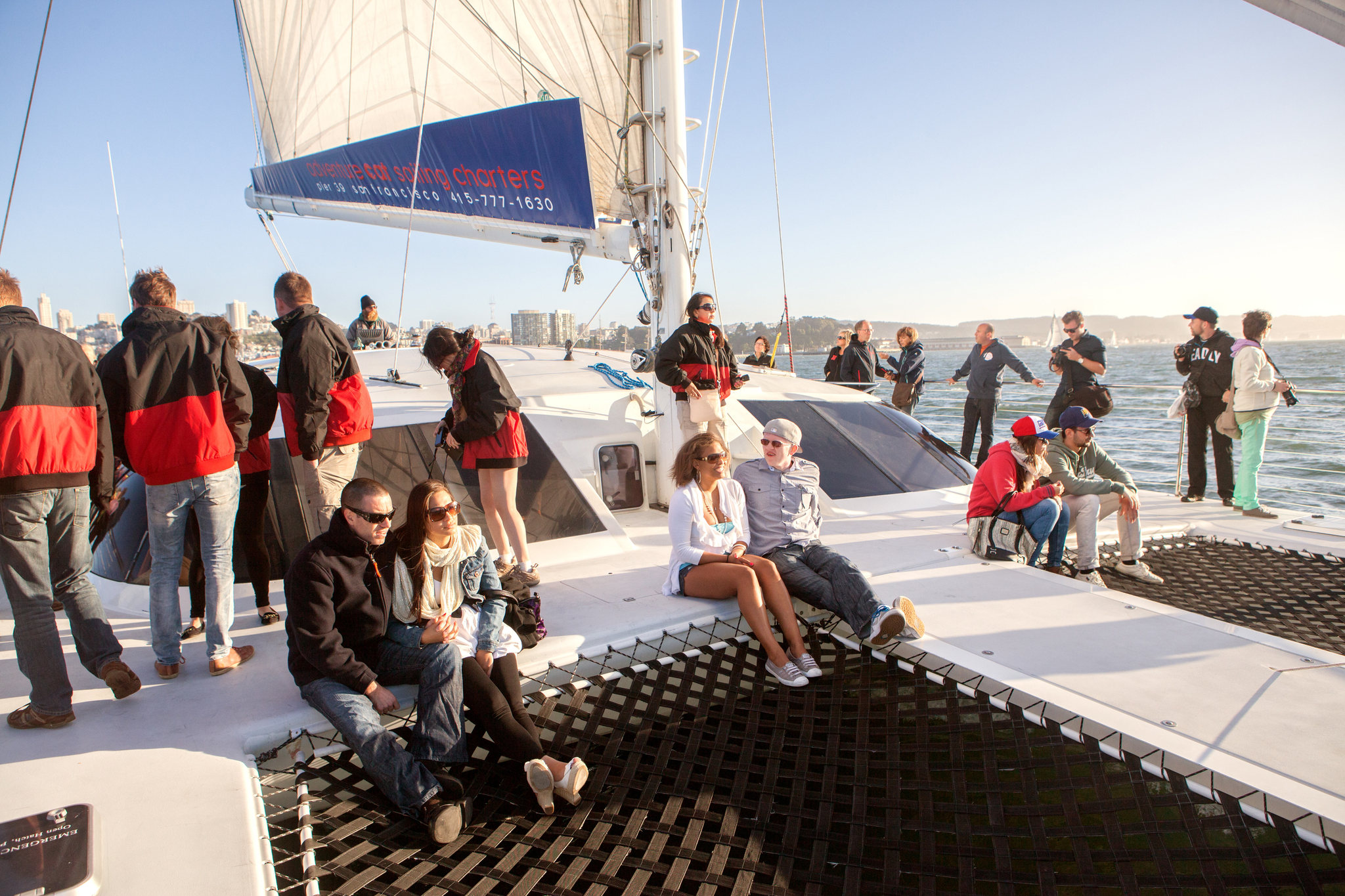 Luxury Catamaran Sunset Sail on San Francisco Bay