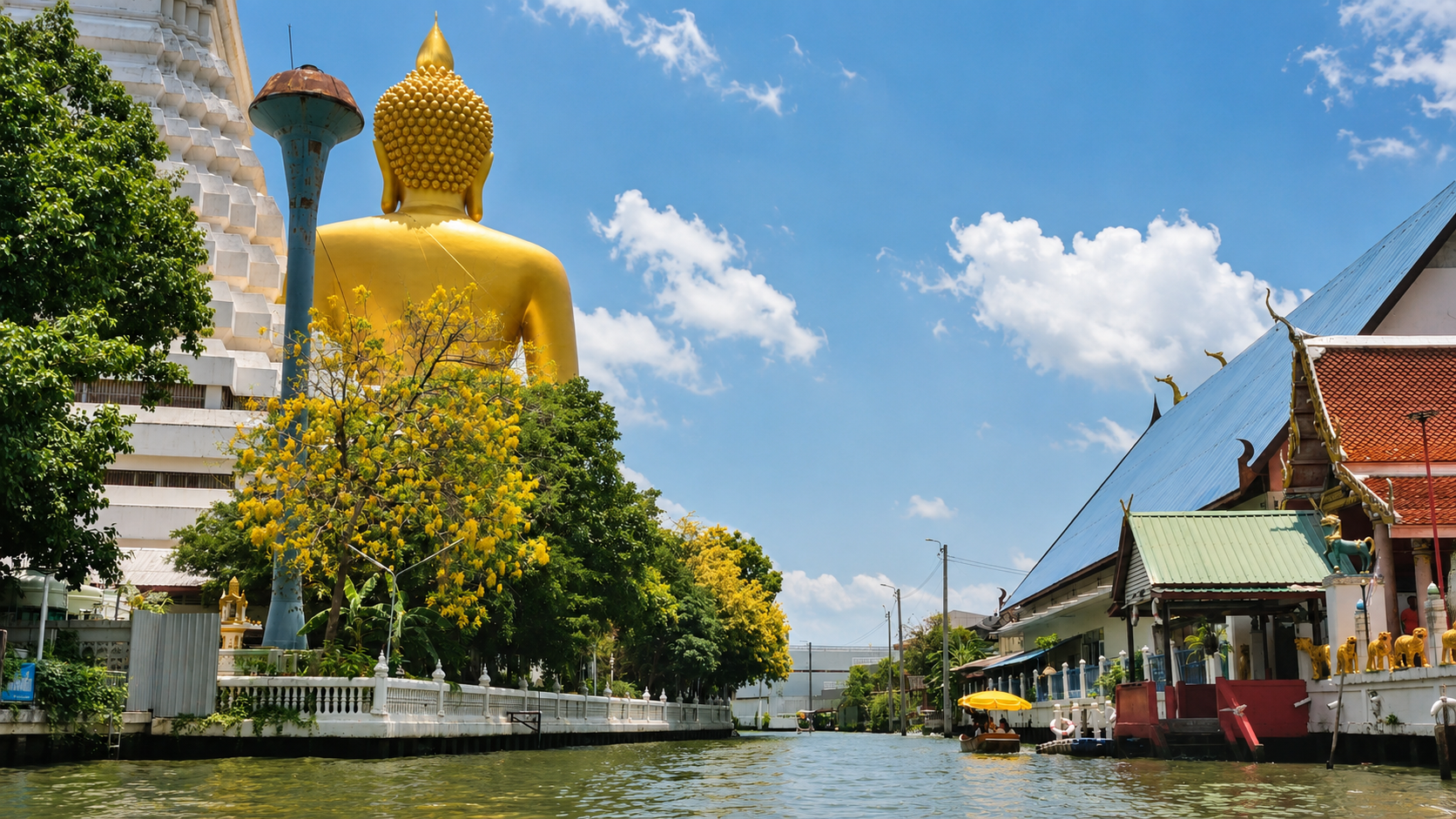 Private Thonburi Long-Tail Boat & Big Buddha Tour