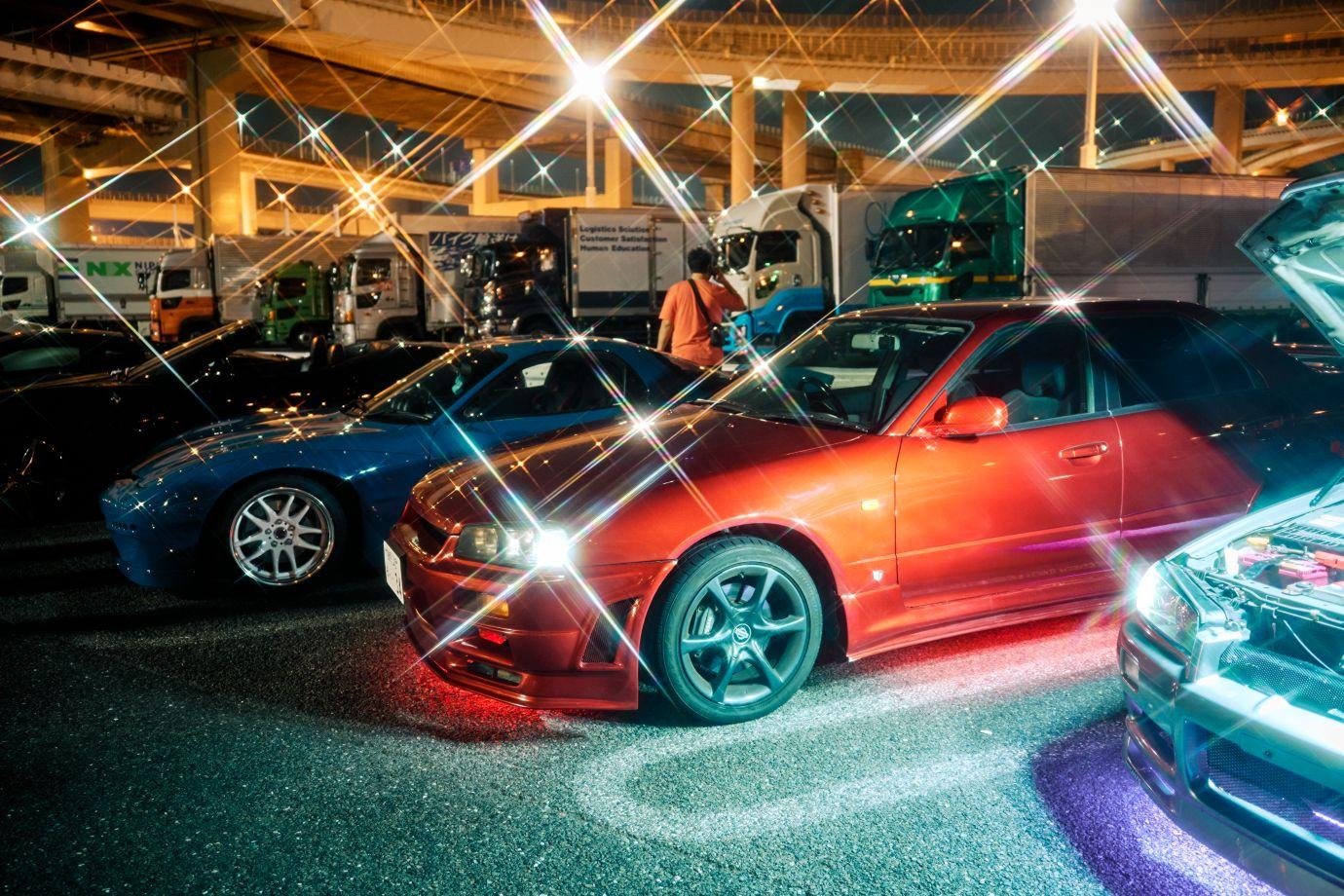 Tokyo: Private JDM R34 Skyline drive & Daikoku PA car meet