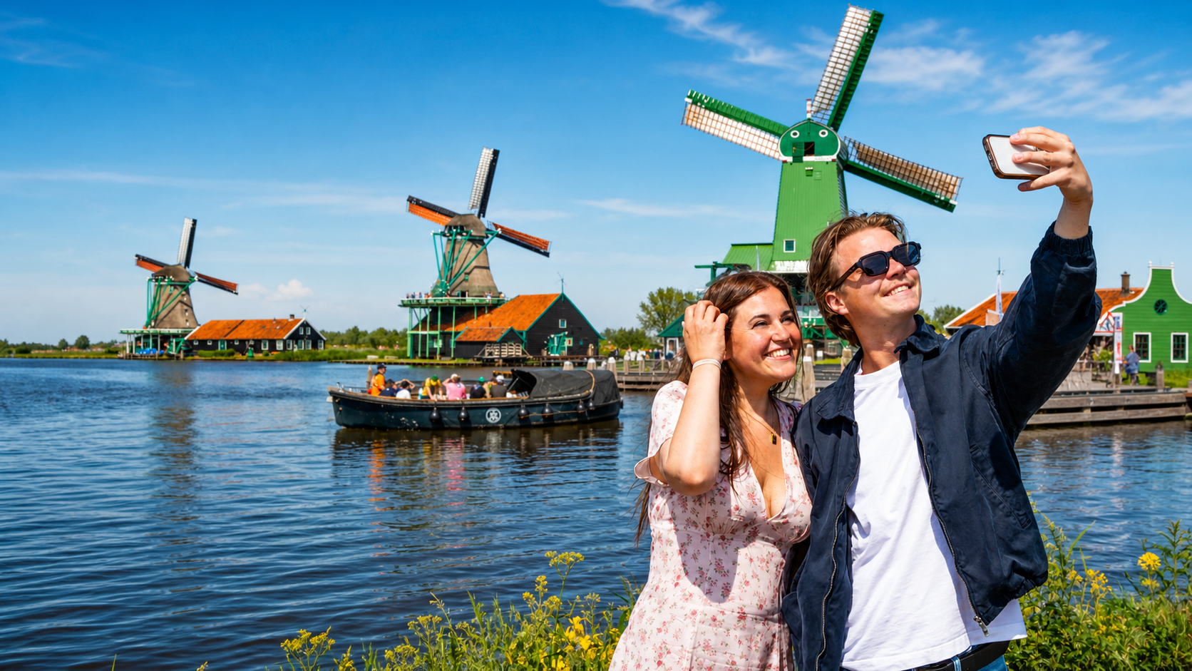 Zaanse Schans Windmills & Cheese Tour with Flex Return