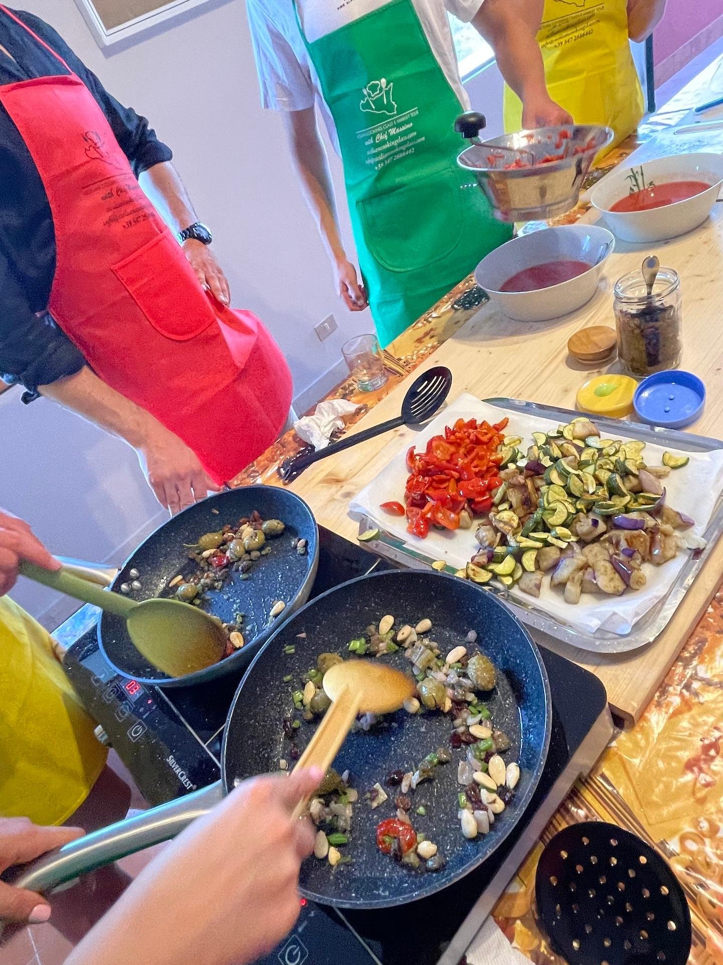 Taormina Market Tour & Authentic Sicilian Cooking Class