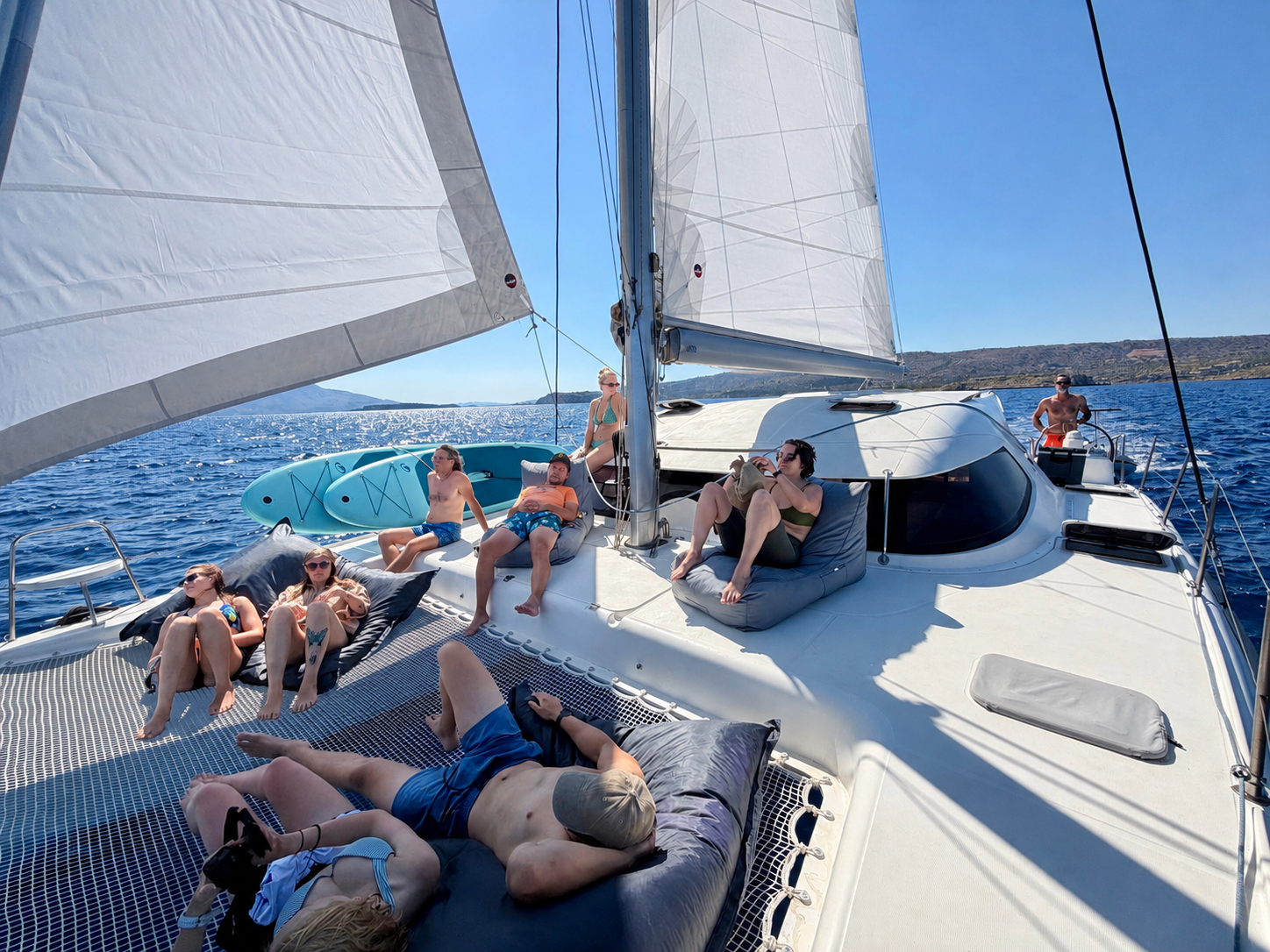 Private Catamaran Cruise in Souda Bay