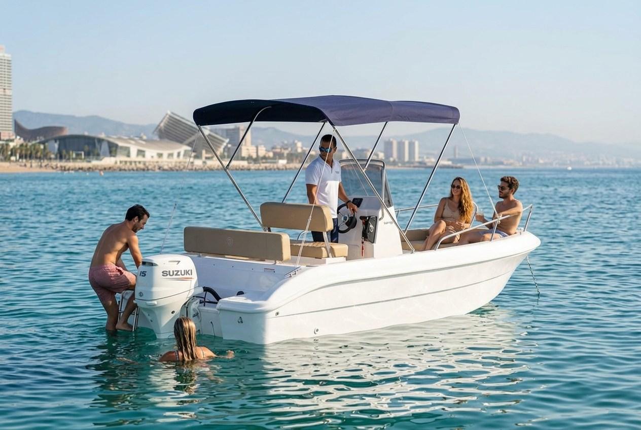 Barcelona Private Boat Rental, No Licence Required