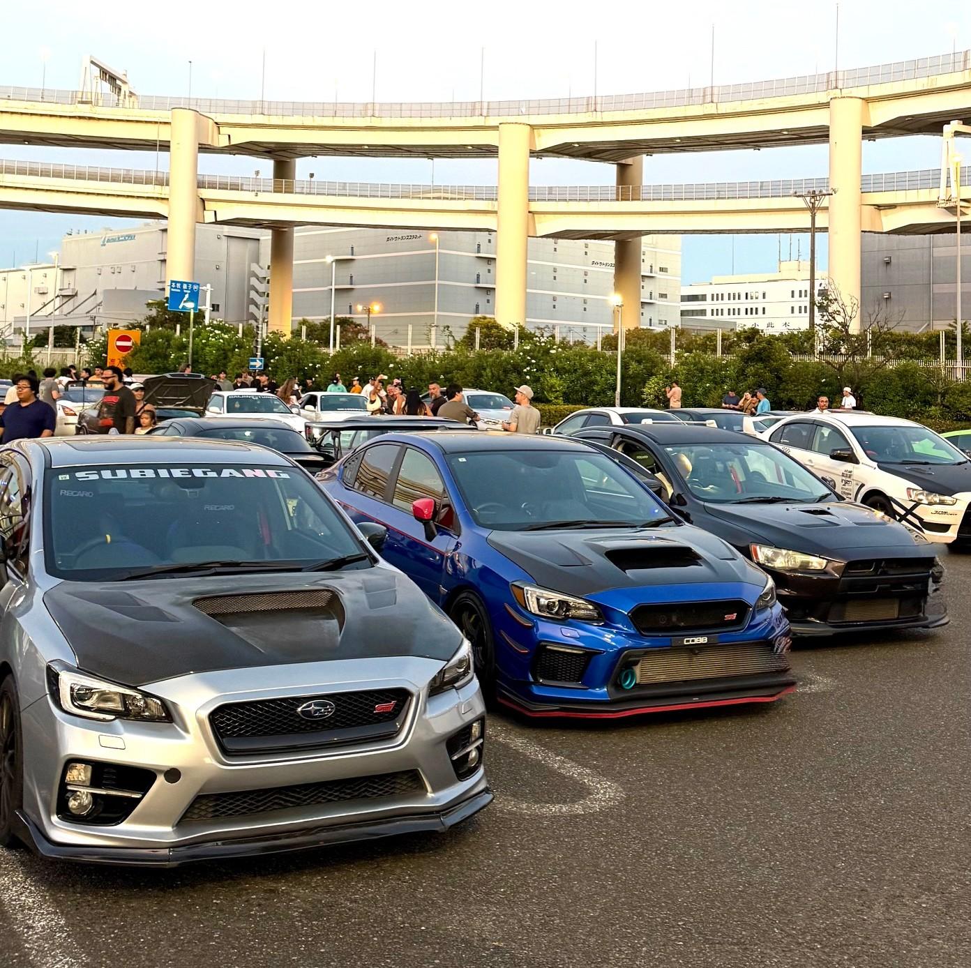 EVO, WRX, Skyline – JDM Night Run to Daikoku Car experience
