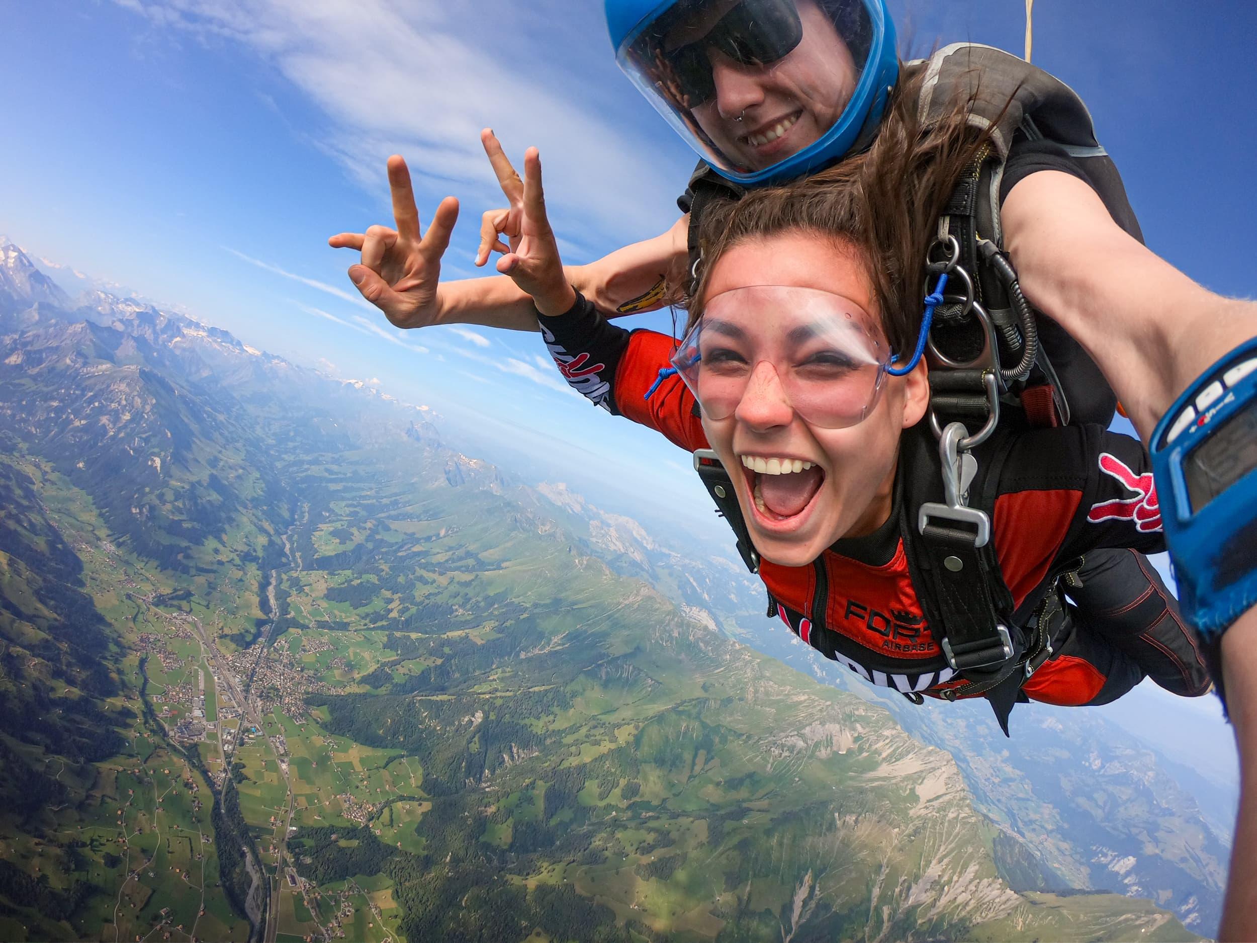 Zurich to Interlaken Skydiving & Alpine Flight Experience