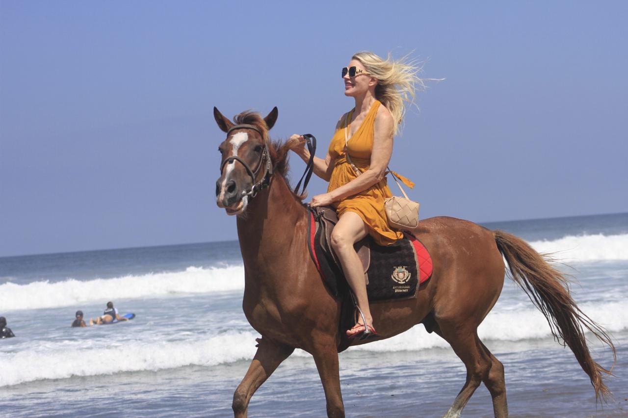 Seminyak Beach Horse Riding at Sunset
