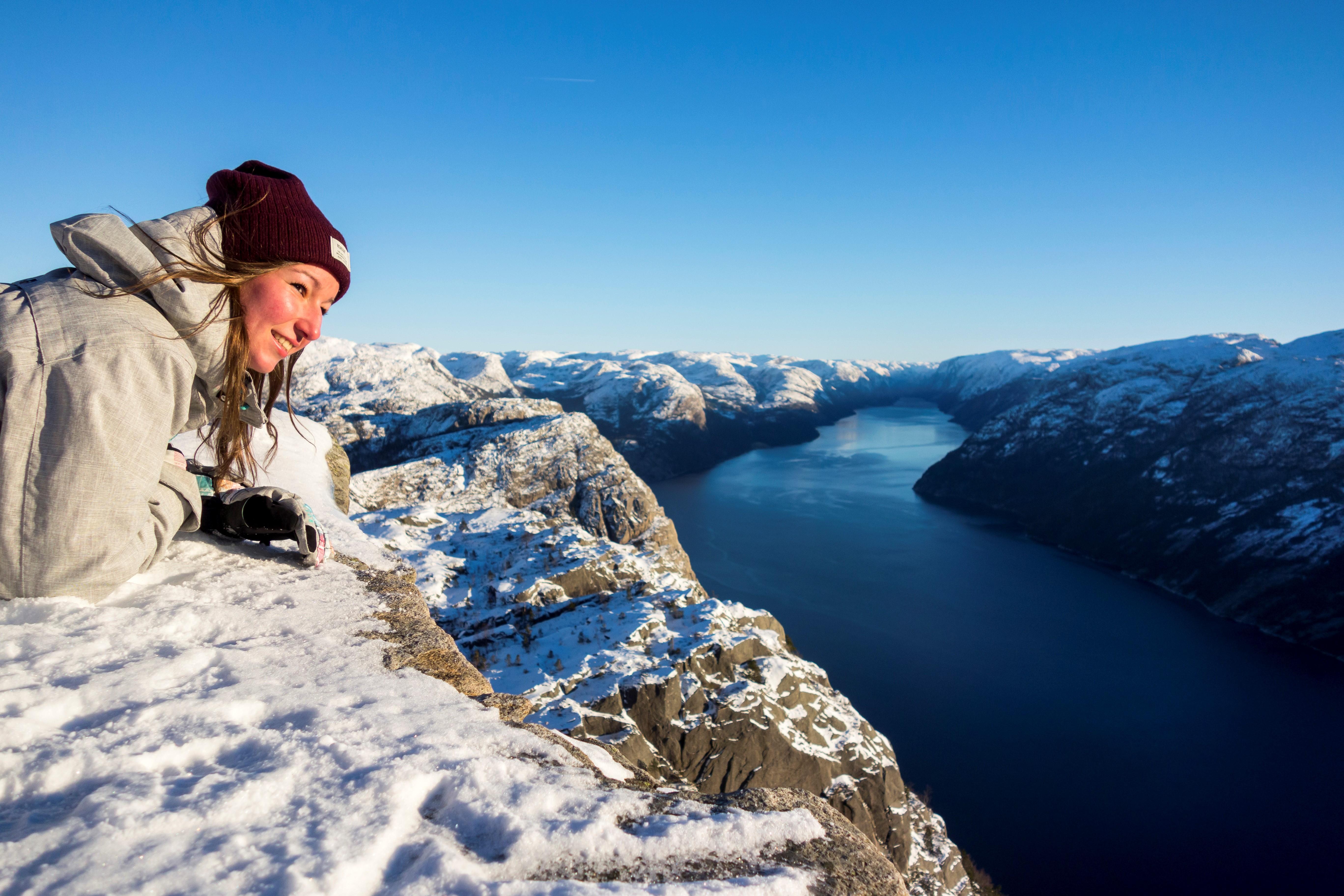 Lysefjord Winter Cruise & Preikestolen Guided Trek