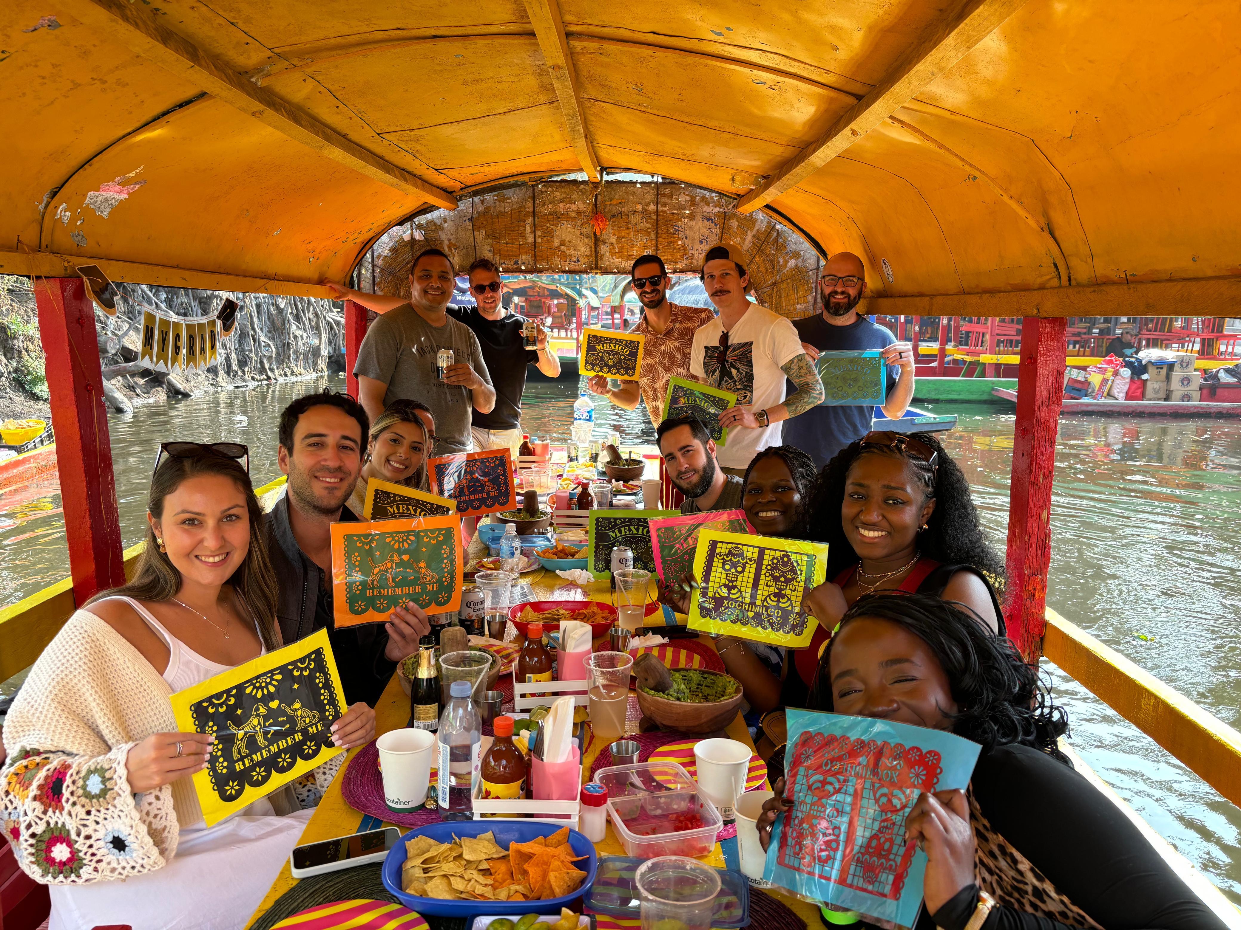 Xochimilco Canal Cruise with Open Bar & Fresh Guacamole