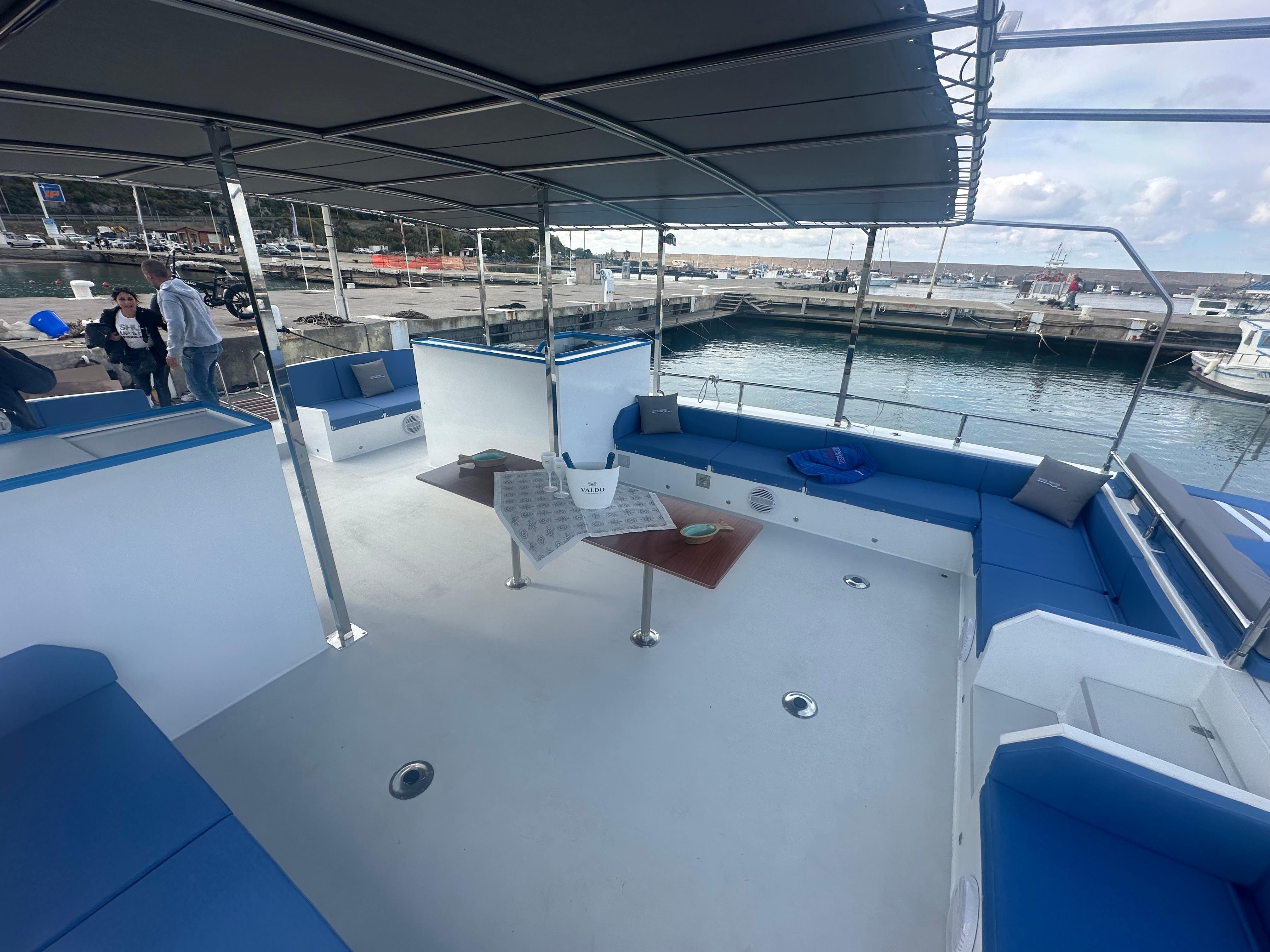 Cefalù coast to coast boat tour — catamaran on the Sicilian coast — image 5
