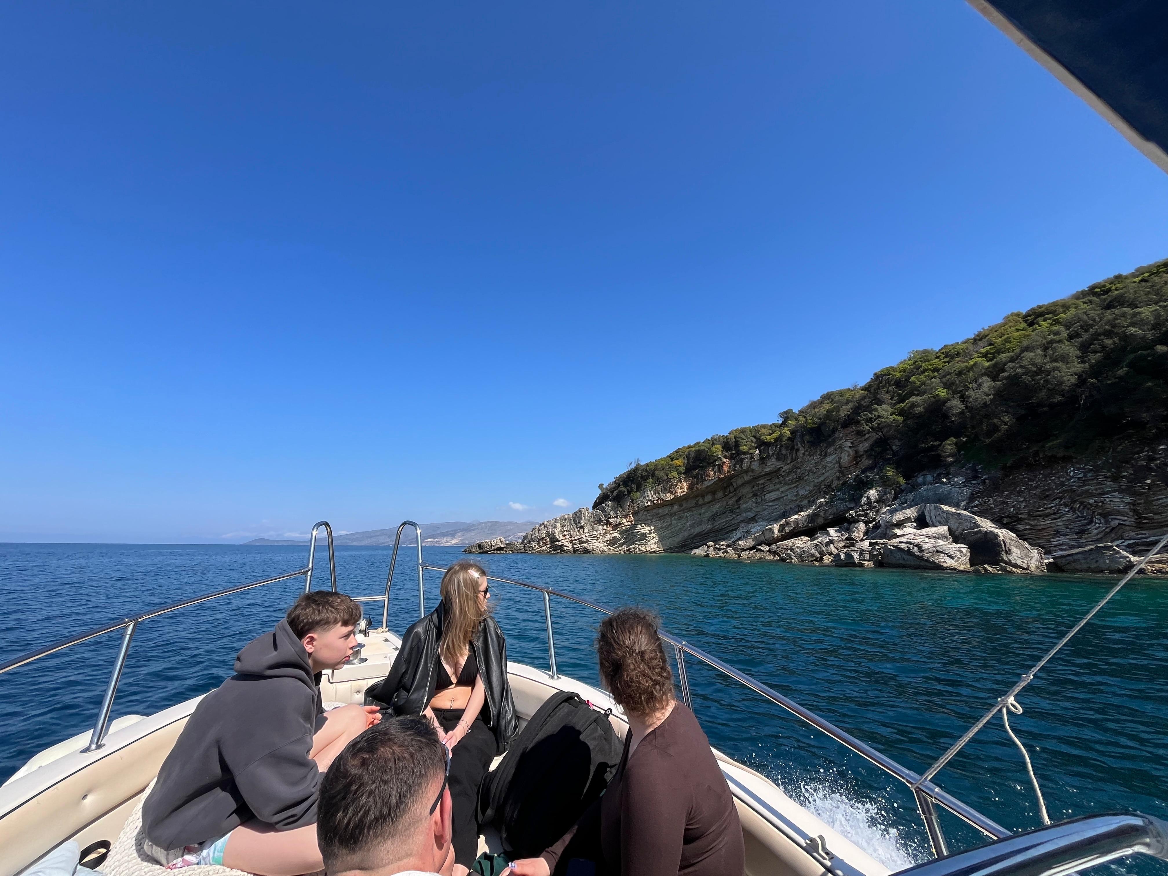 Ksamil Coastal Boat Tour with Paddleboarding & Snorkeling